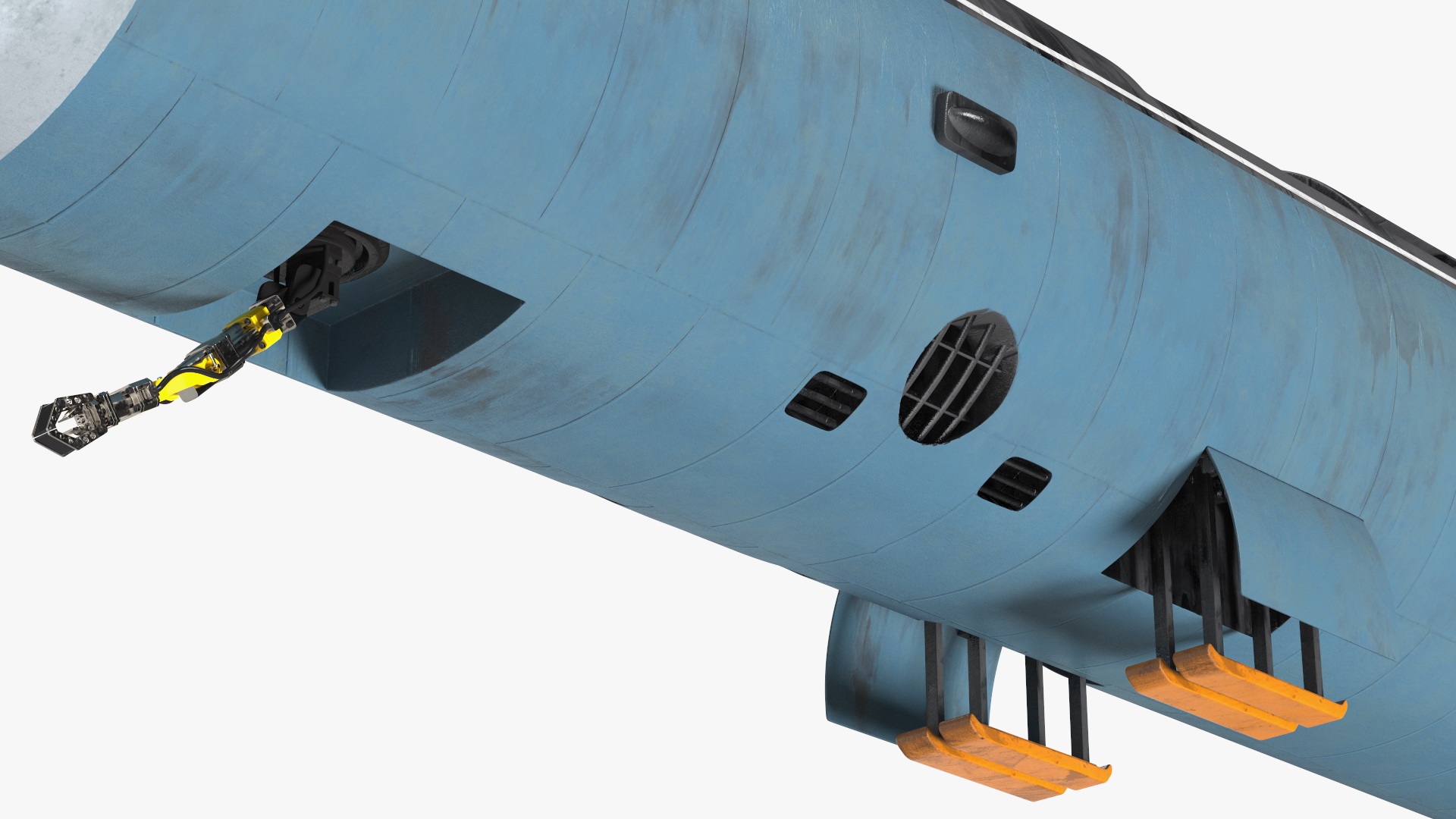 3D model Russian Deep-Sea Nuclear Submarine Losharik Rigged