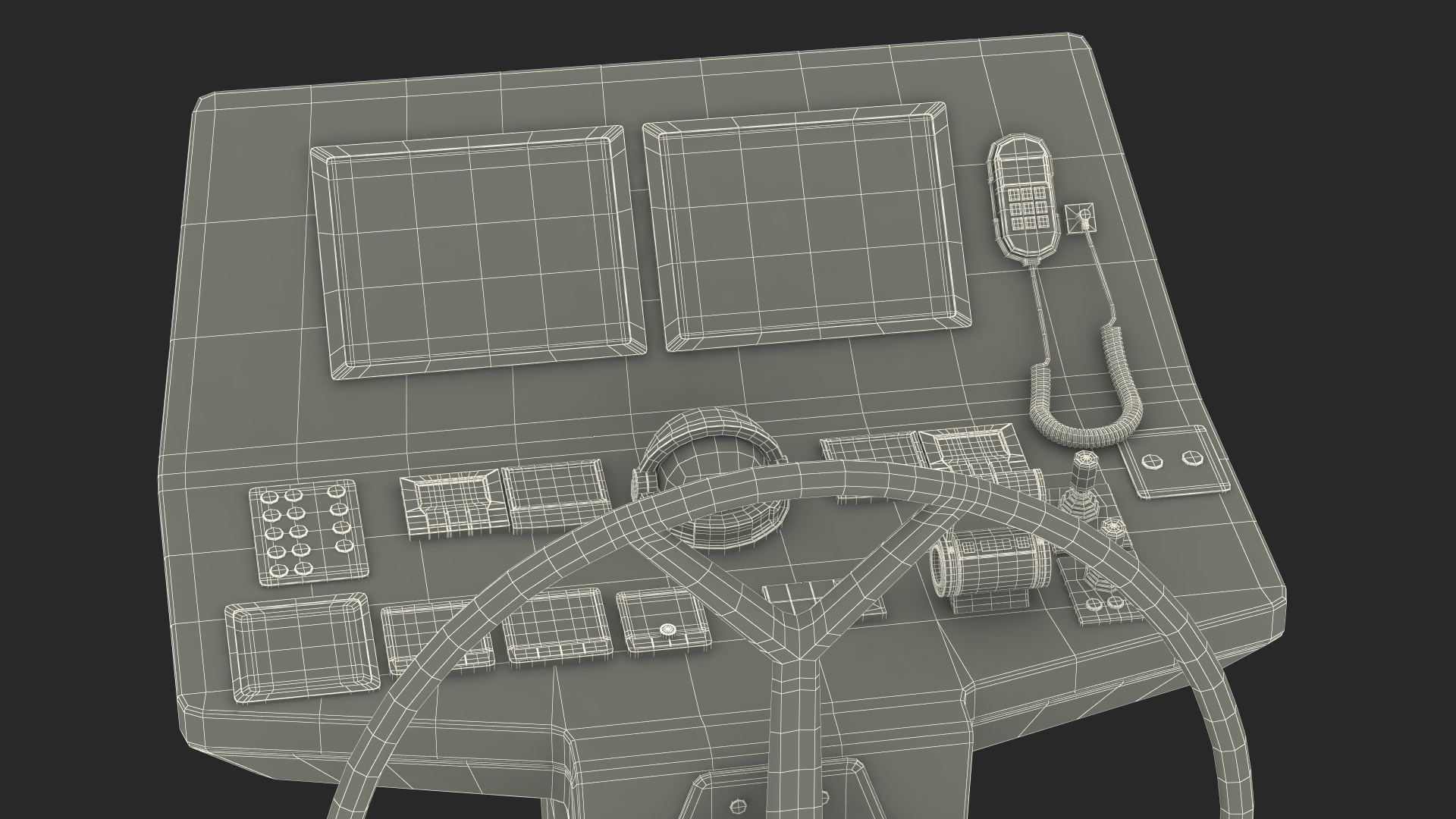 3D Yacht Modern Control Panel