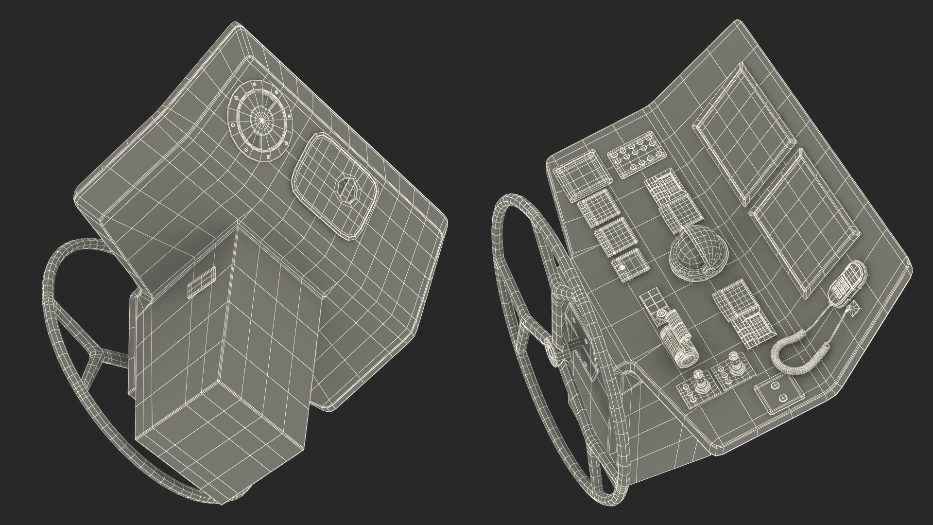 3D Yacht Modern Control Panel