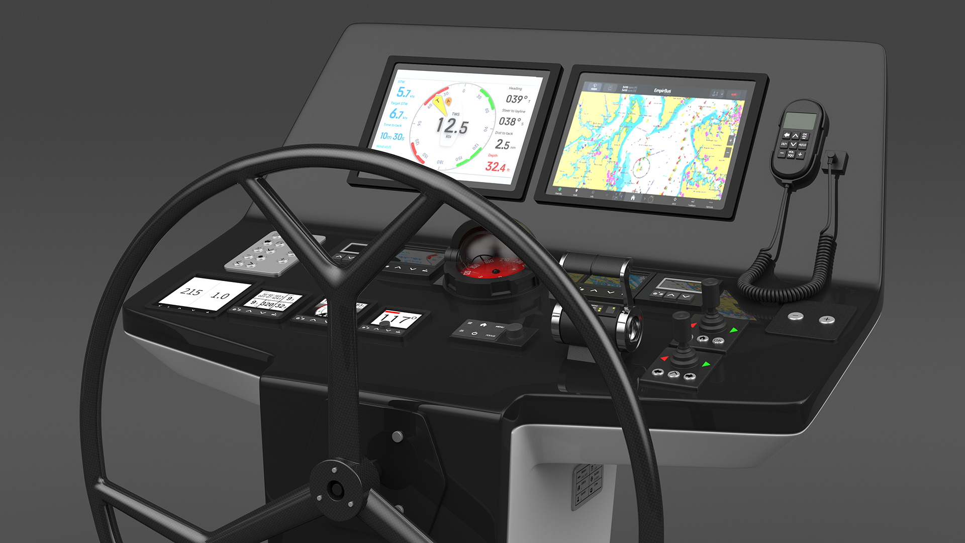 3D Yacht Modern Control Panel