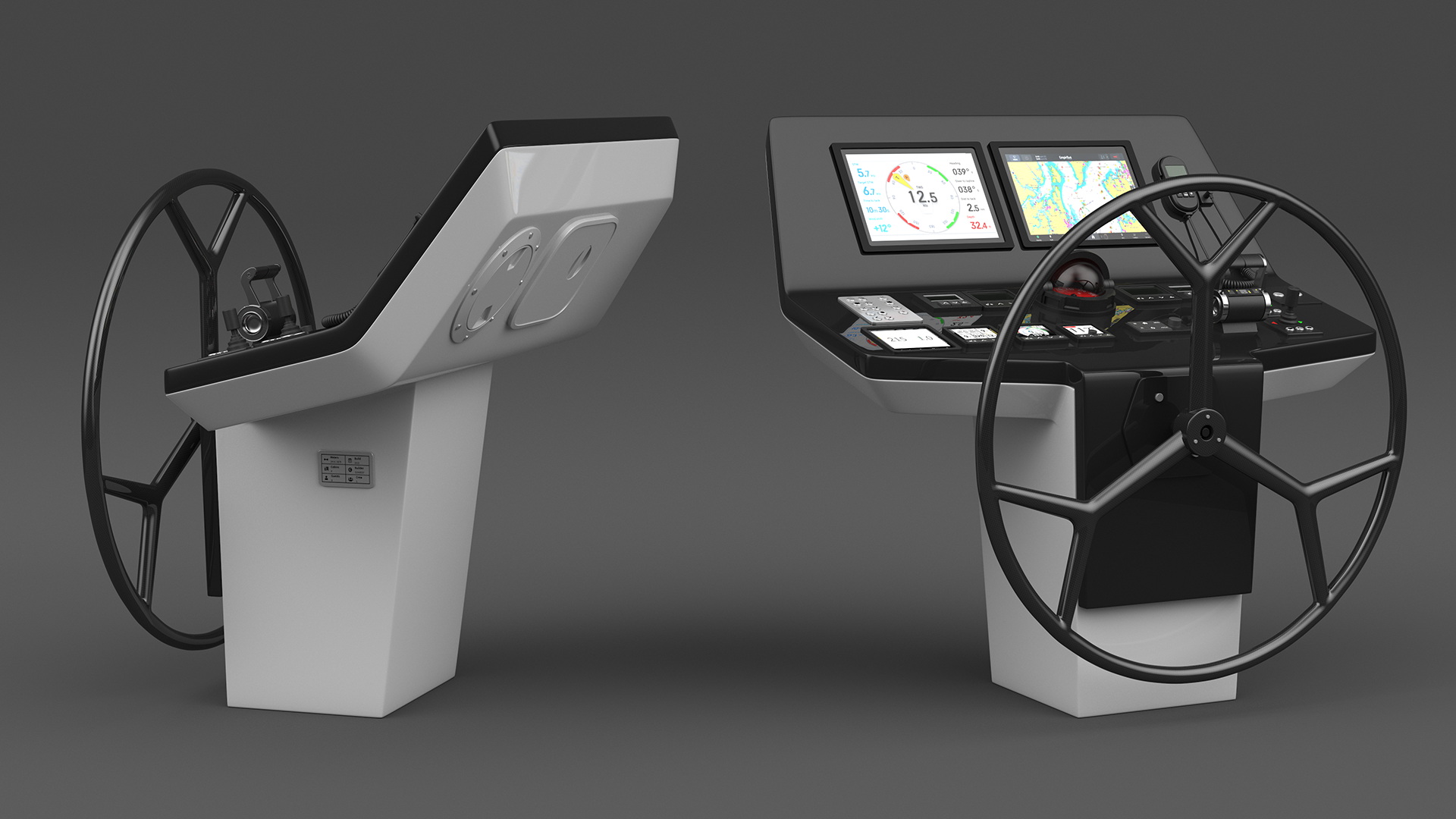3D Yacht Modern Control Panel