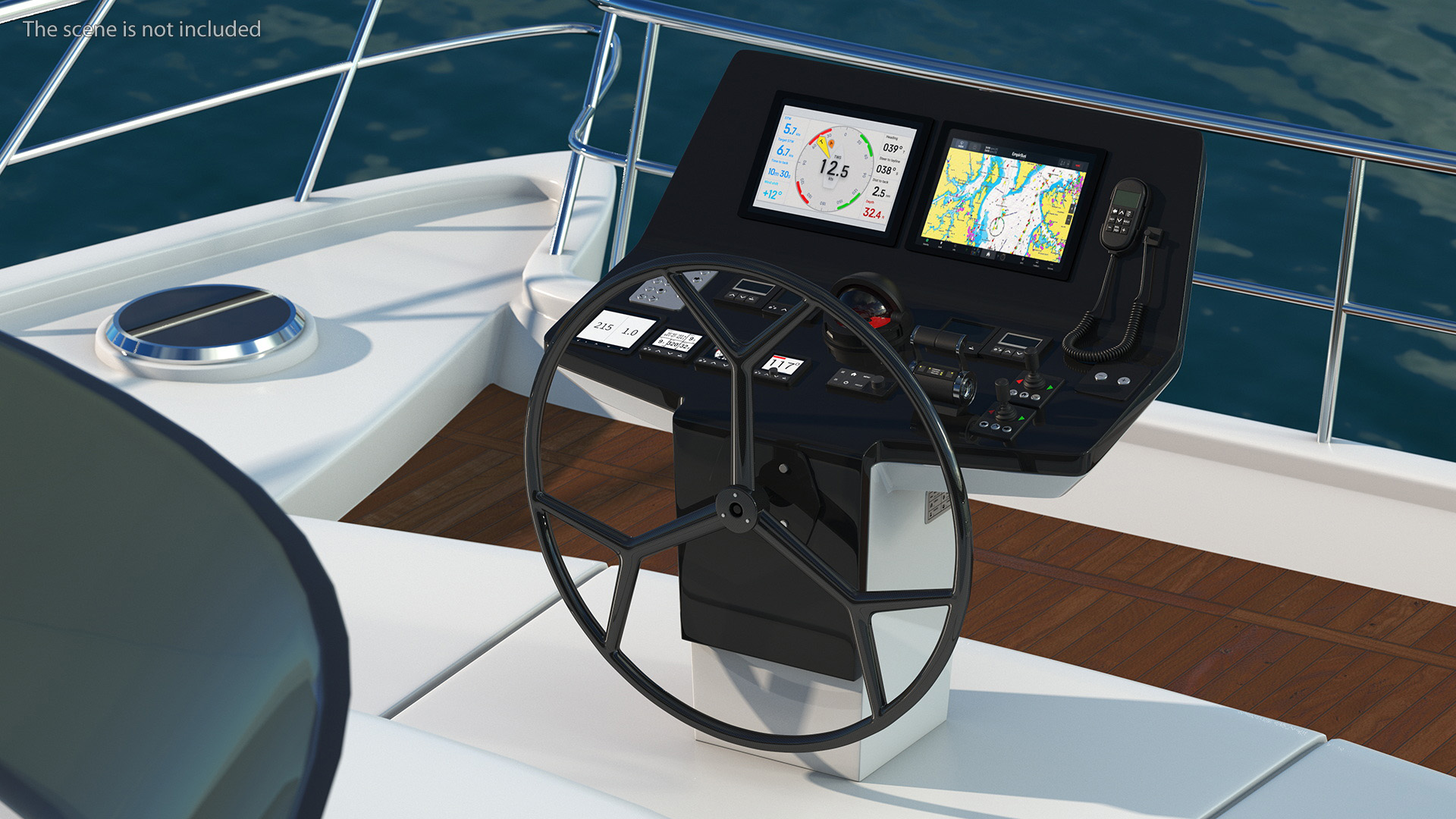 3D Yacht Modern Control Panel