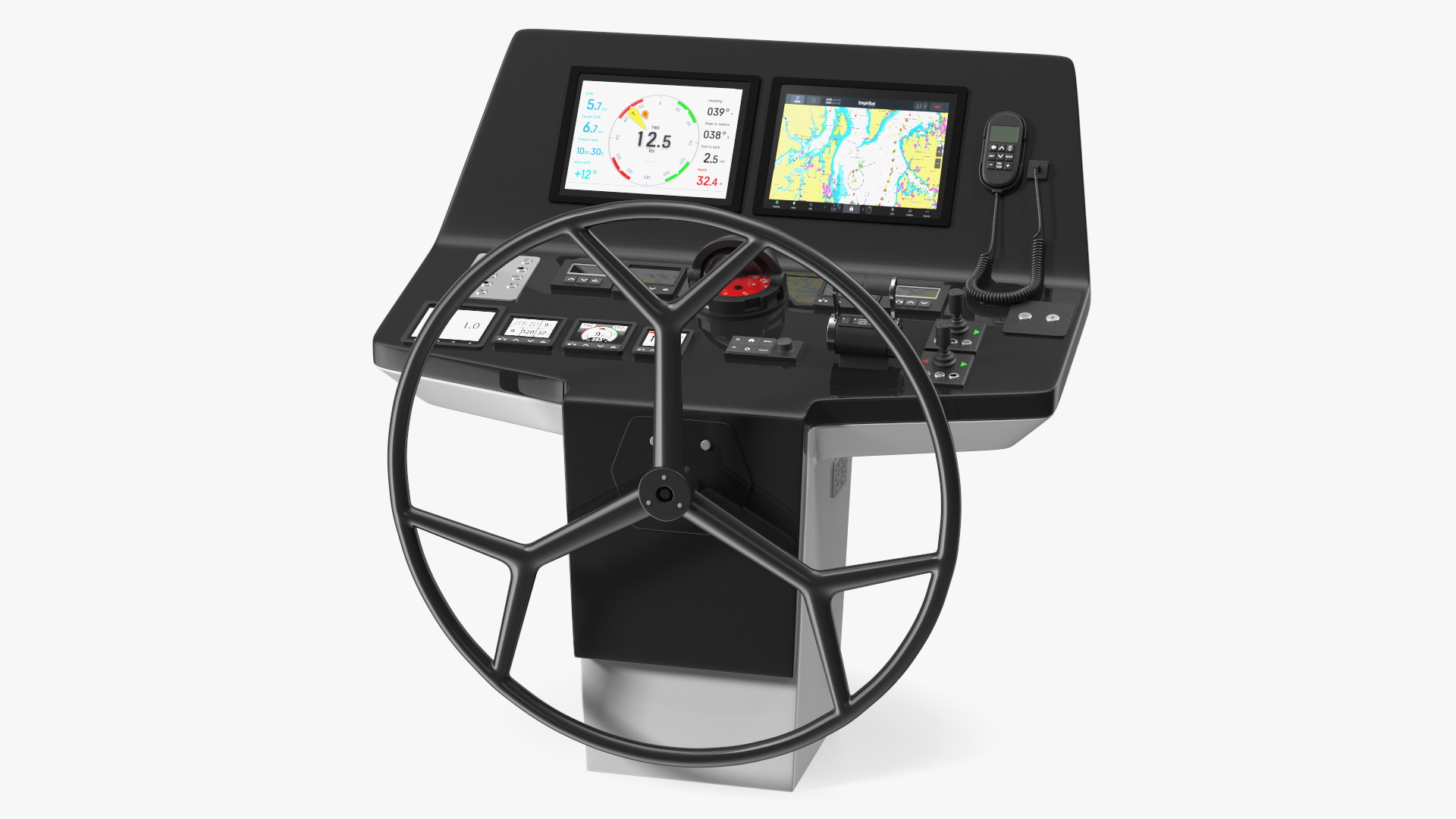 3D Yacht Modern Control Panel