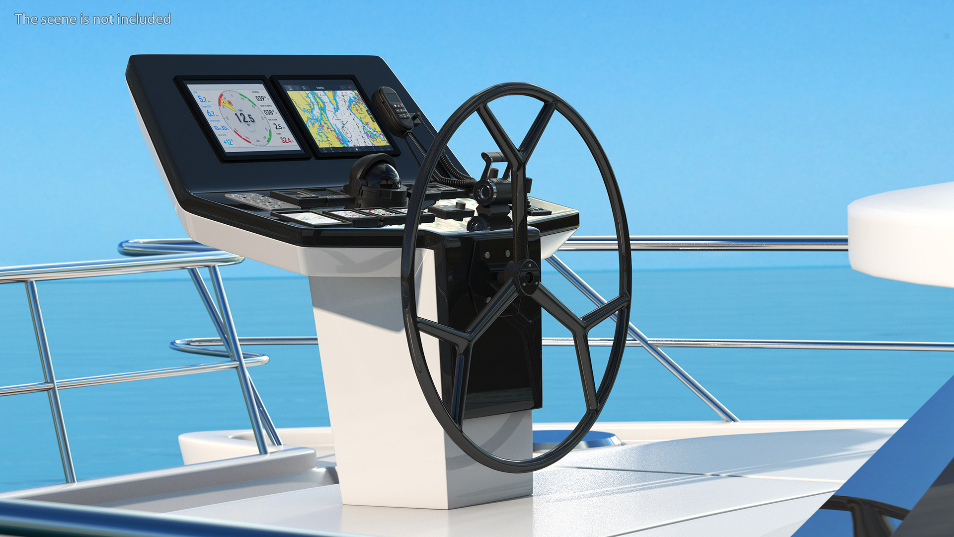 3D Yacht Modern Control Panel