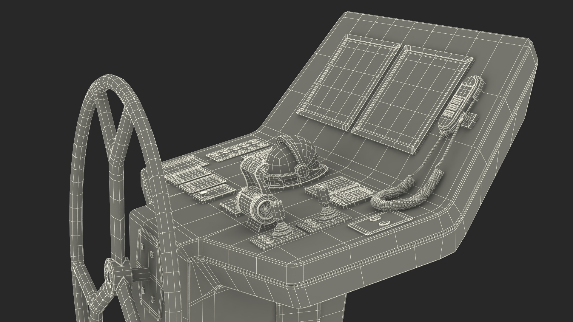 3D Yacht Modern Control Panel