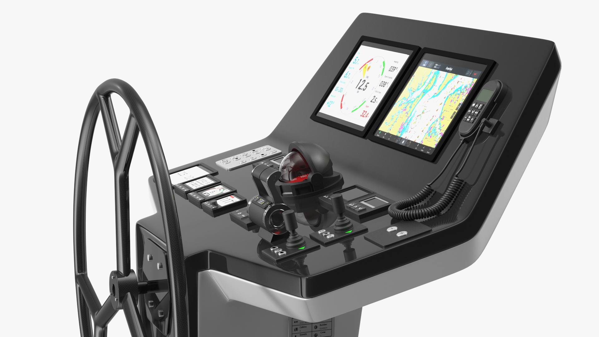 3D Yacht Modern Control Panel