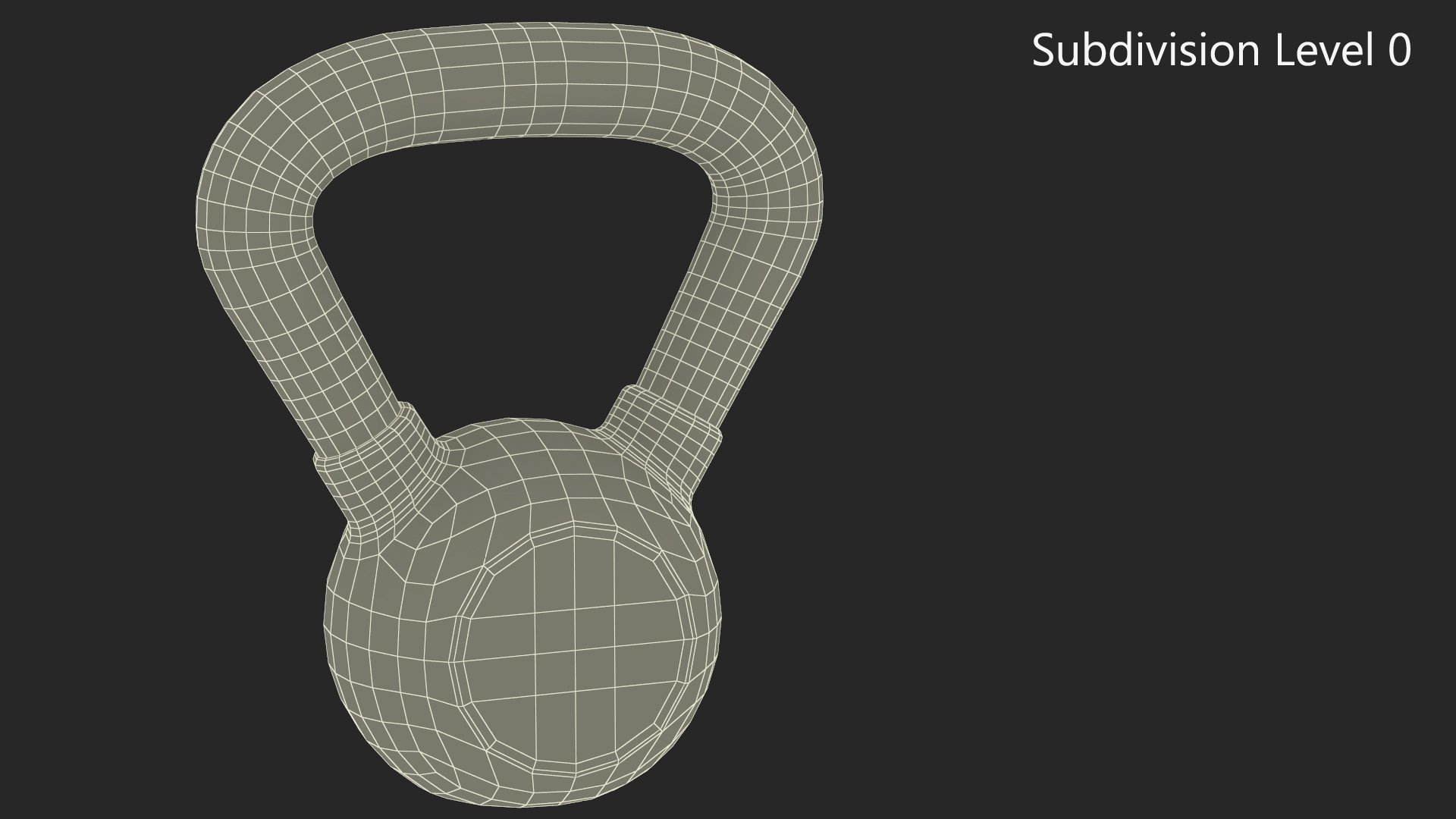 3D Vinyl Coated Cast Iron Kettlebell 12kg model