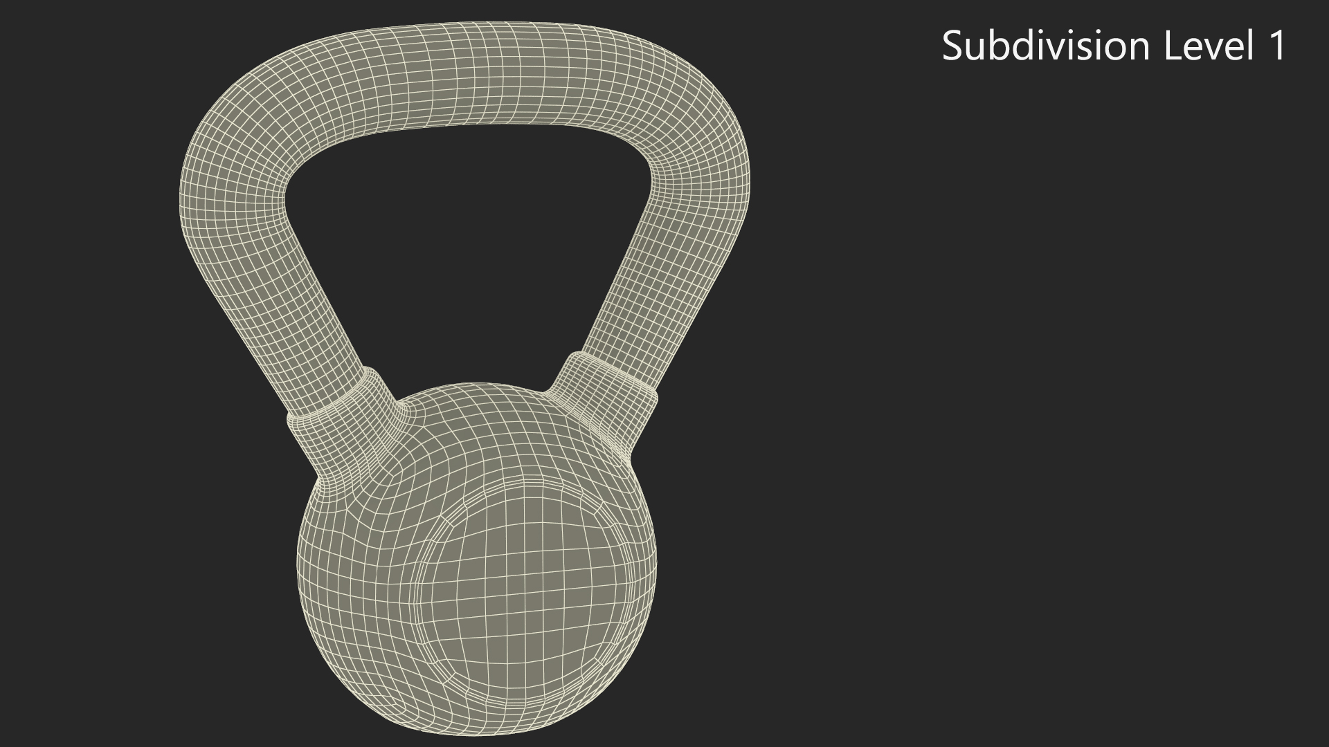 3D Vinyl Coated Cast Iron Kettlebell 12kg model