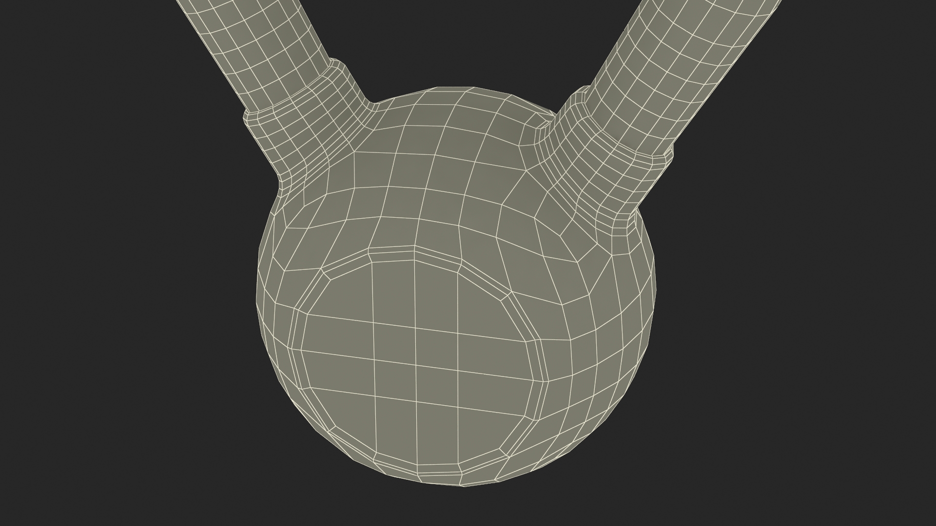 3D Vinyl Coated Cast Iron Kettlebell 12kg model