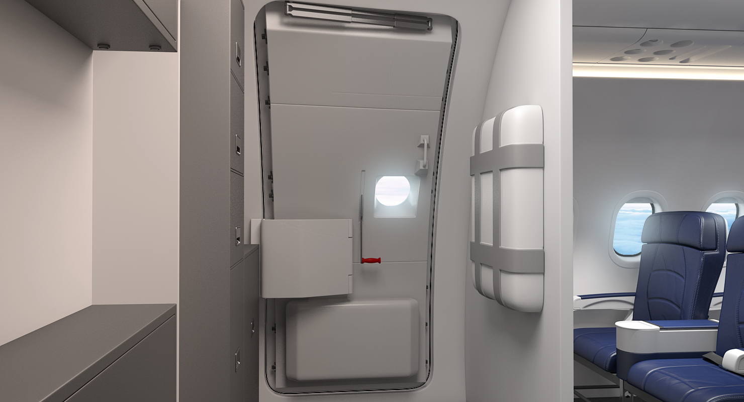 3D Airbus A320neo With Interior Generic