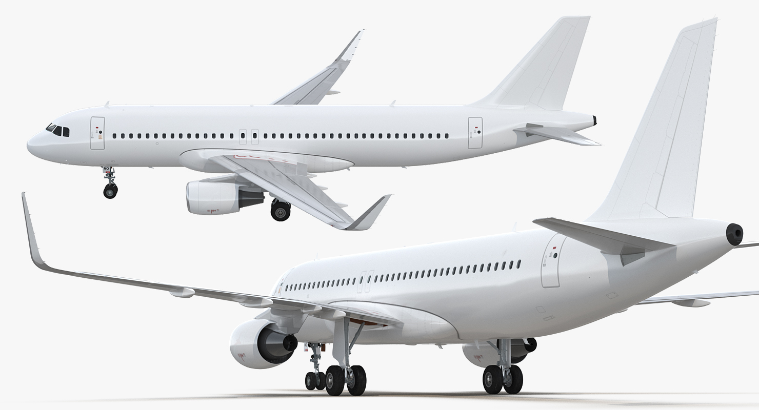 3D Airbus A320neo With Interior Generic