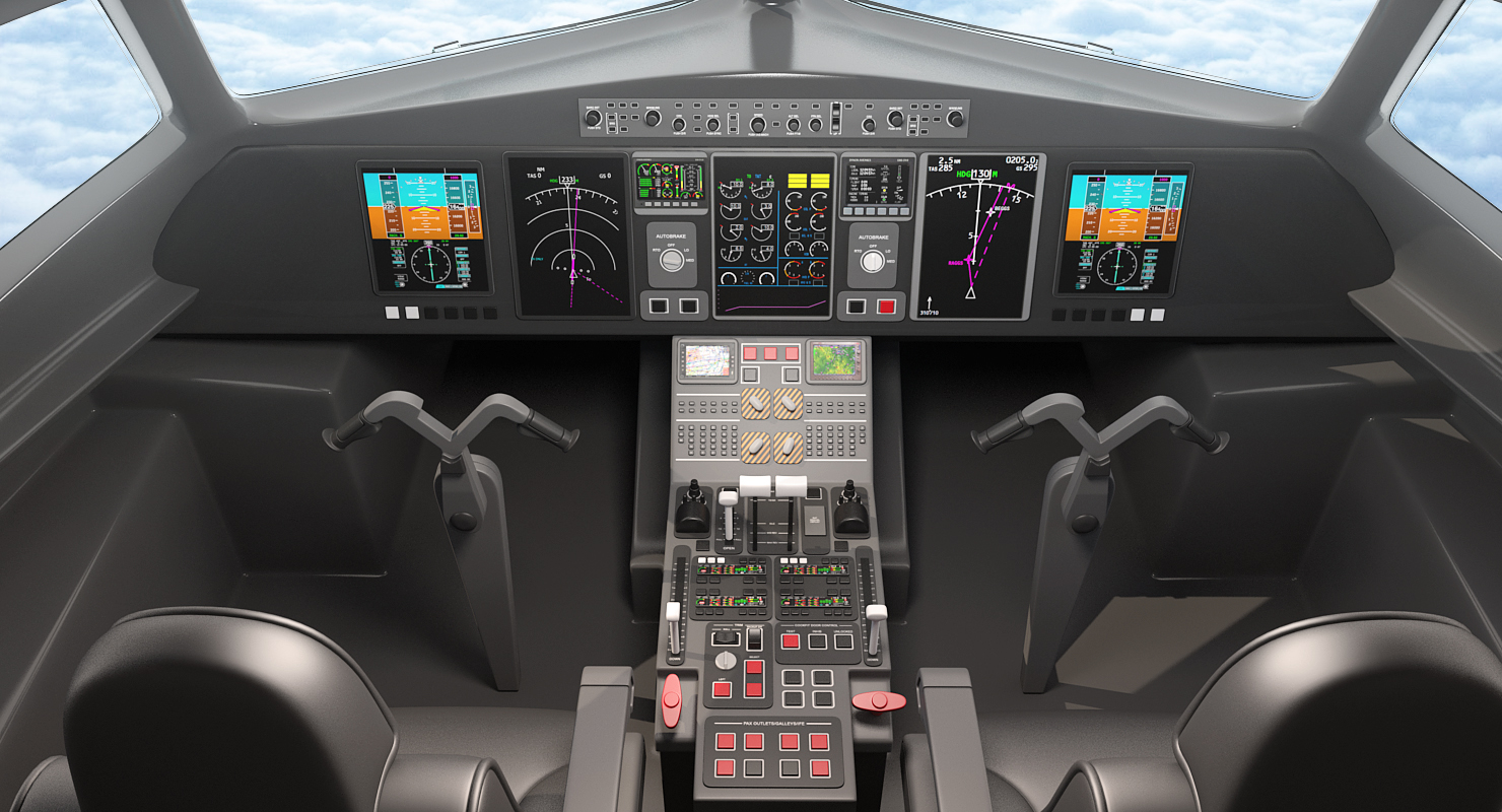 3D Airbus A320neo With Interior Generic