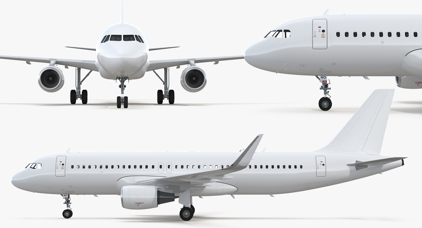 3D Airbus A320neo With Interior Generic