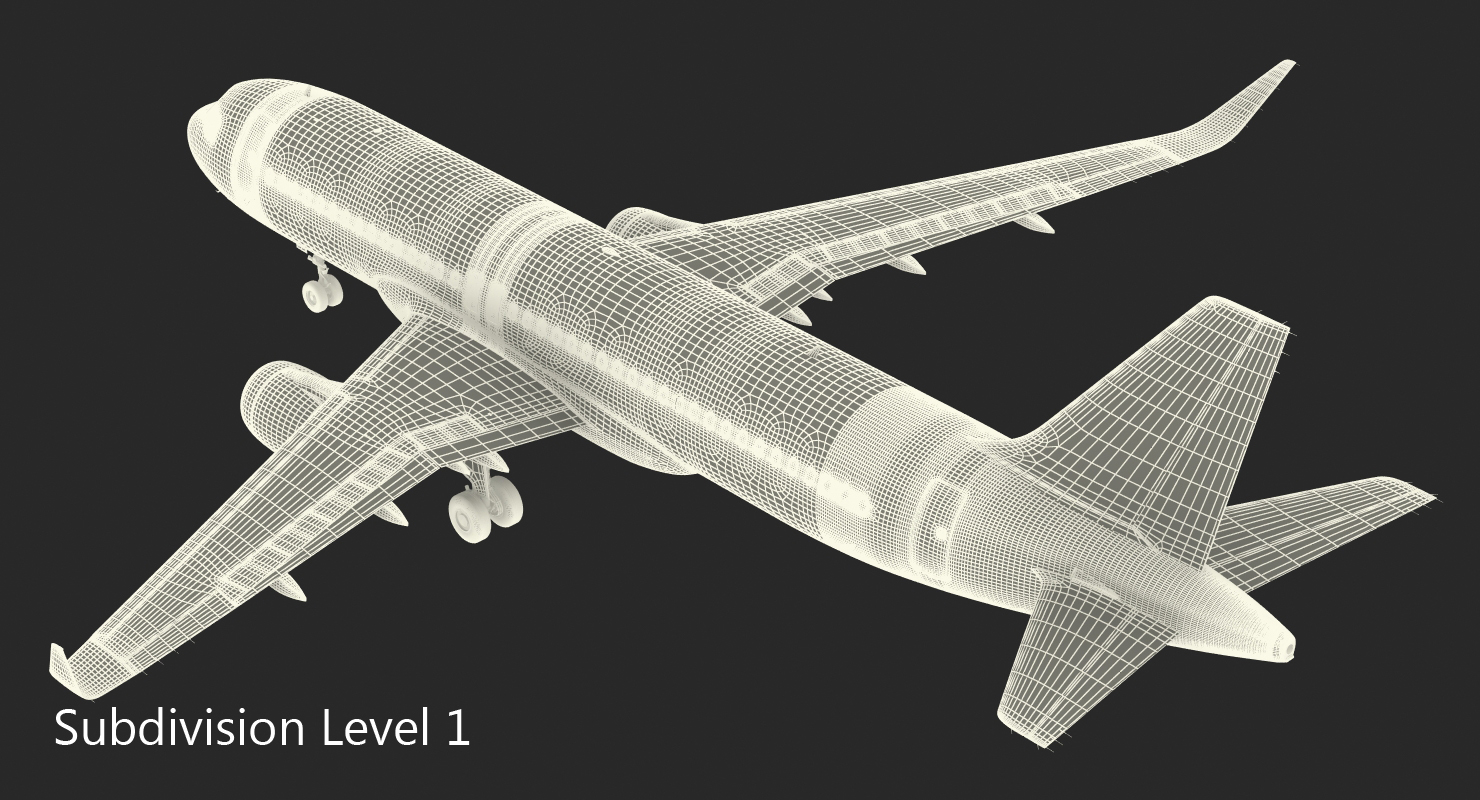 3D Airbus A320neo With Interior Generic