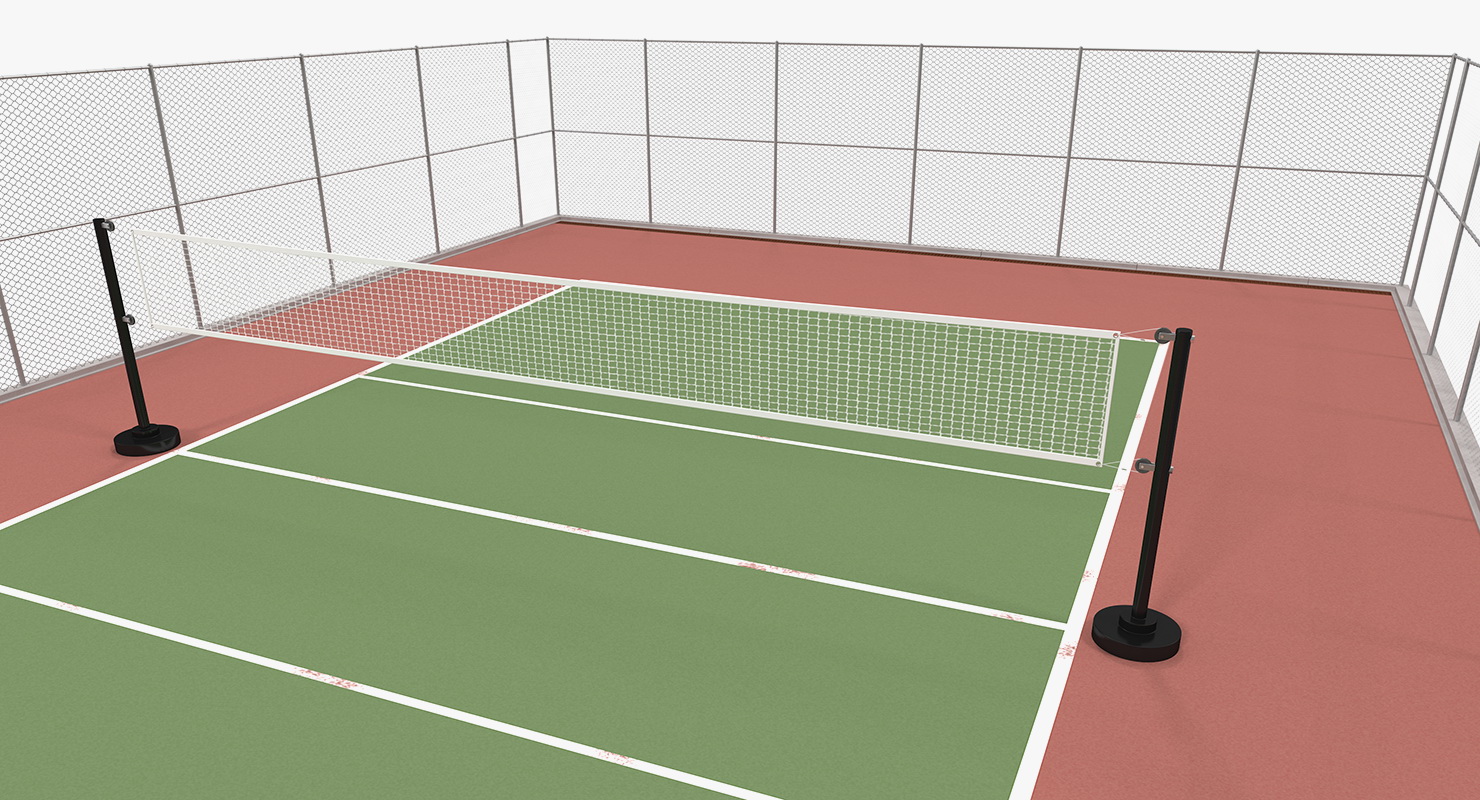 Outdoor Volleyball Court 3D model