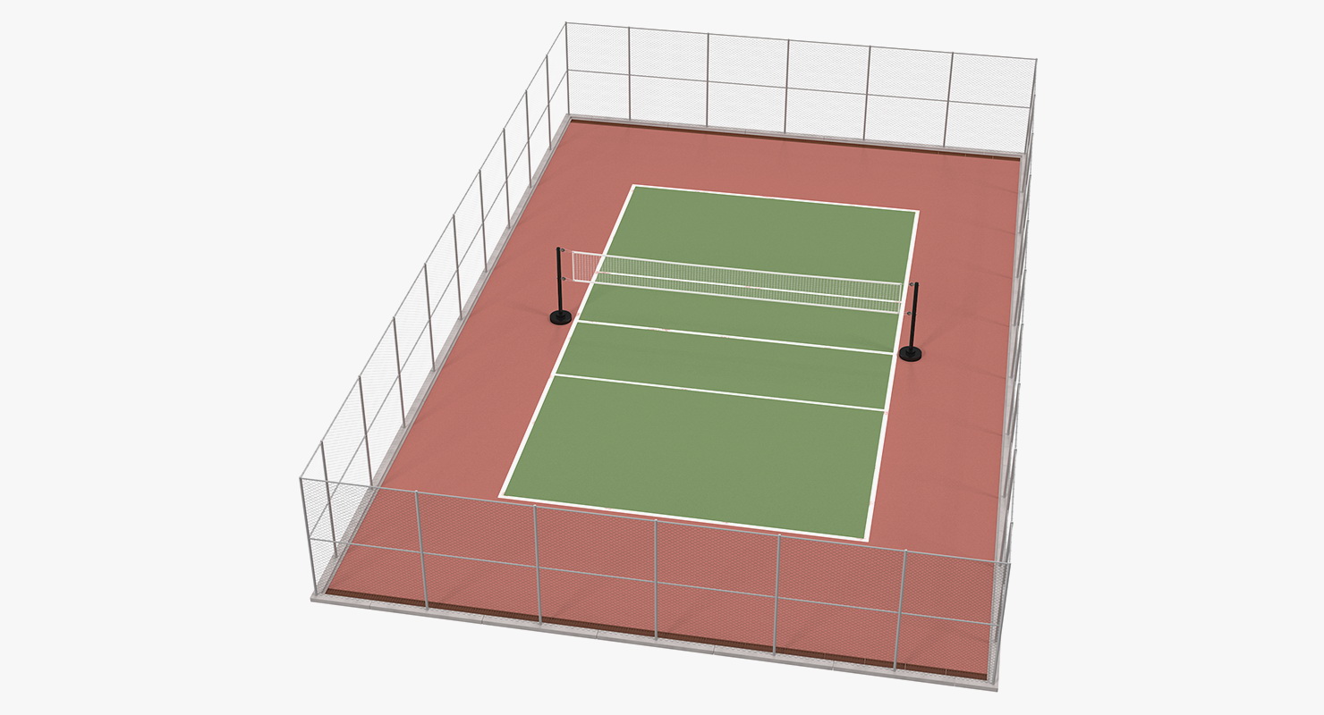 Outdoor Volleyball Court 3D model