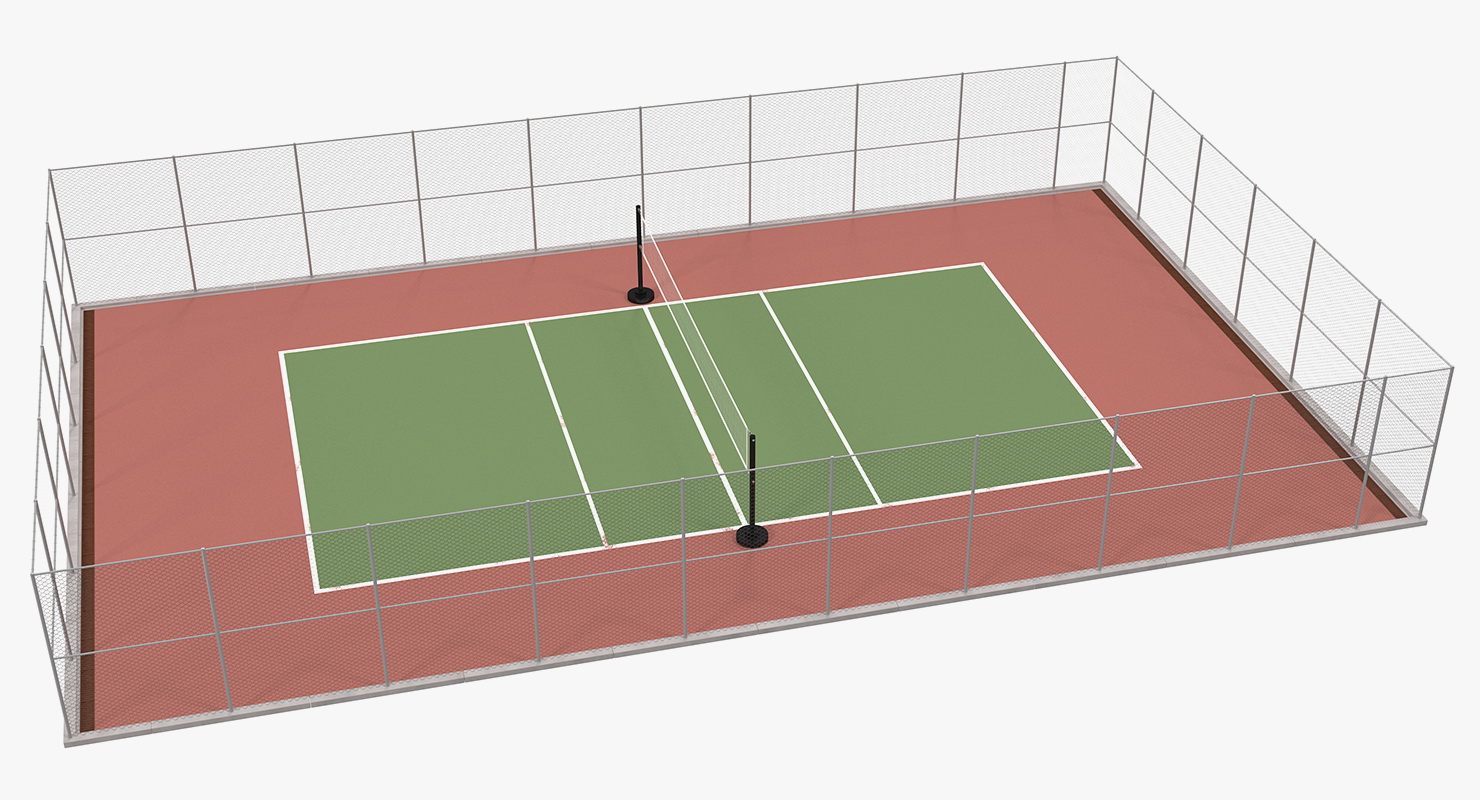 Outdoor Volleyball Court 3D model