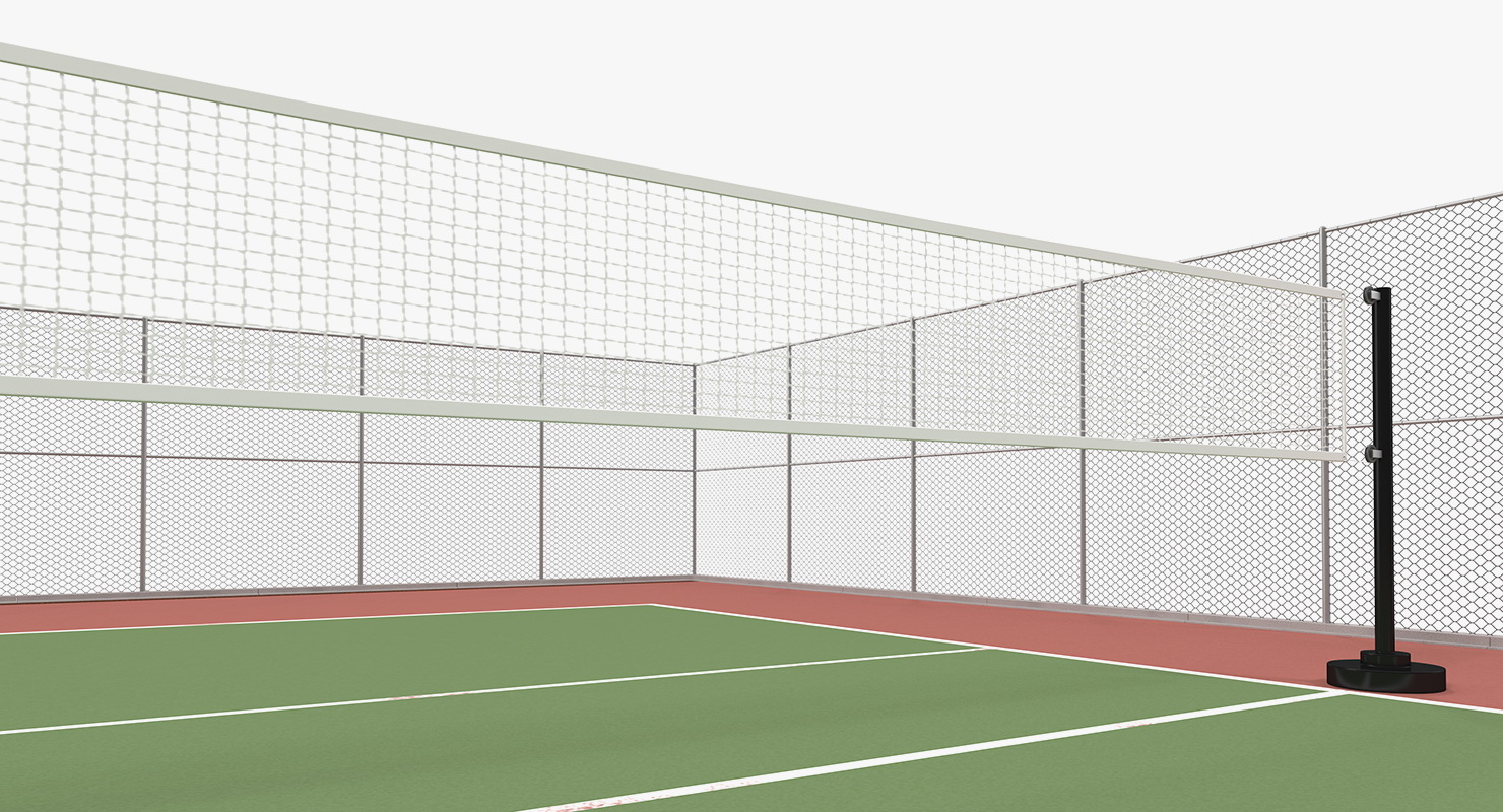 Outdoor Volleyball Court 3D model