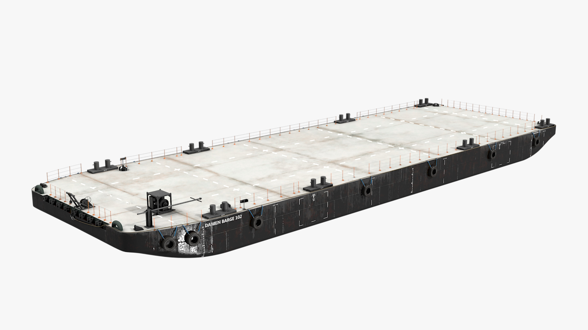 DAMEN Stan Pontoon Barge 3D model