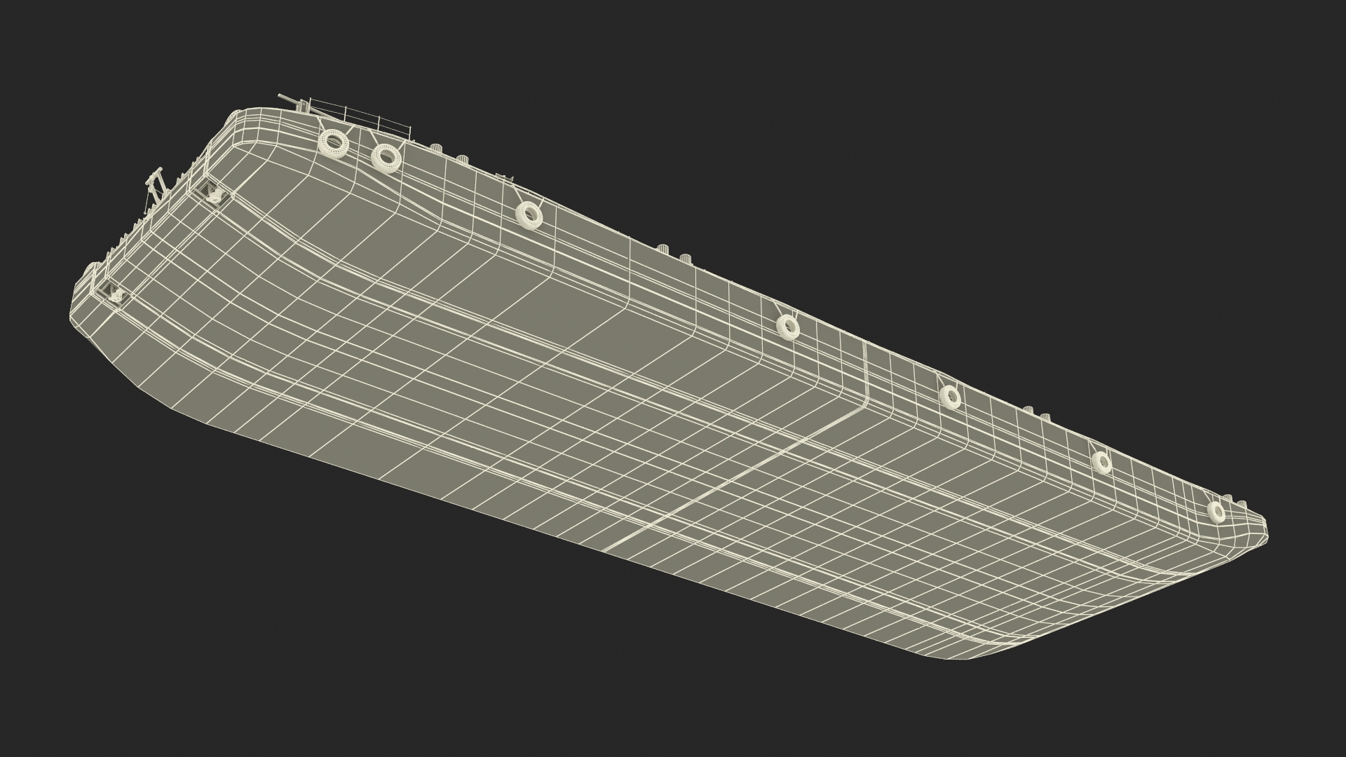 DAMEN Stan Pontoon Barge 3D model