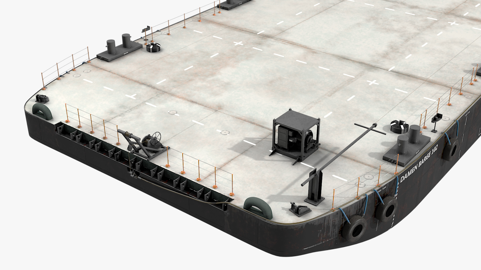 DAMEN Stan Pontoon Barge 3D model
