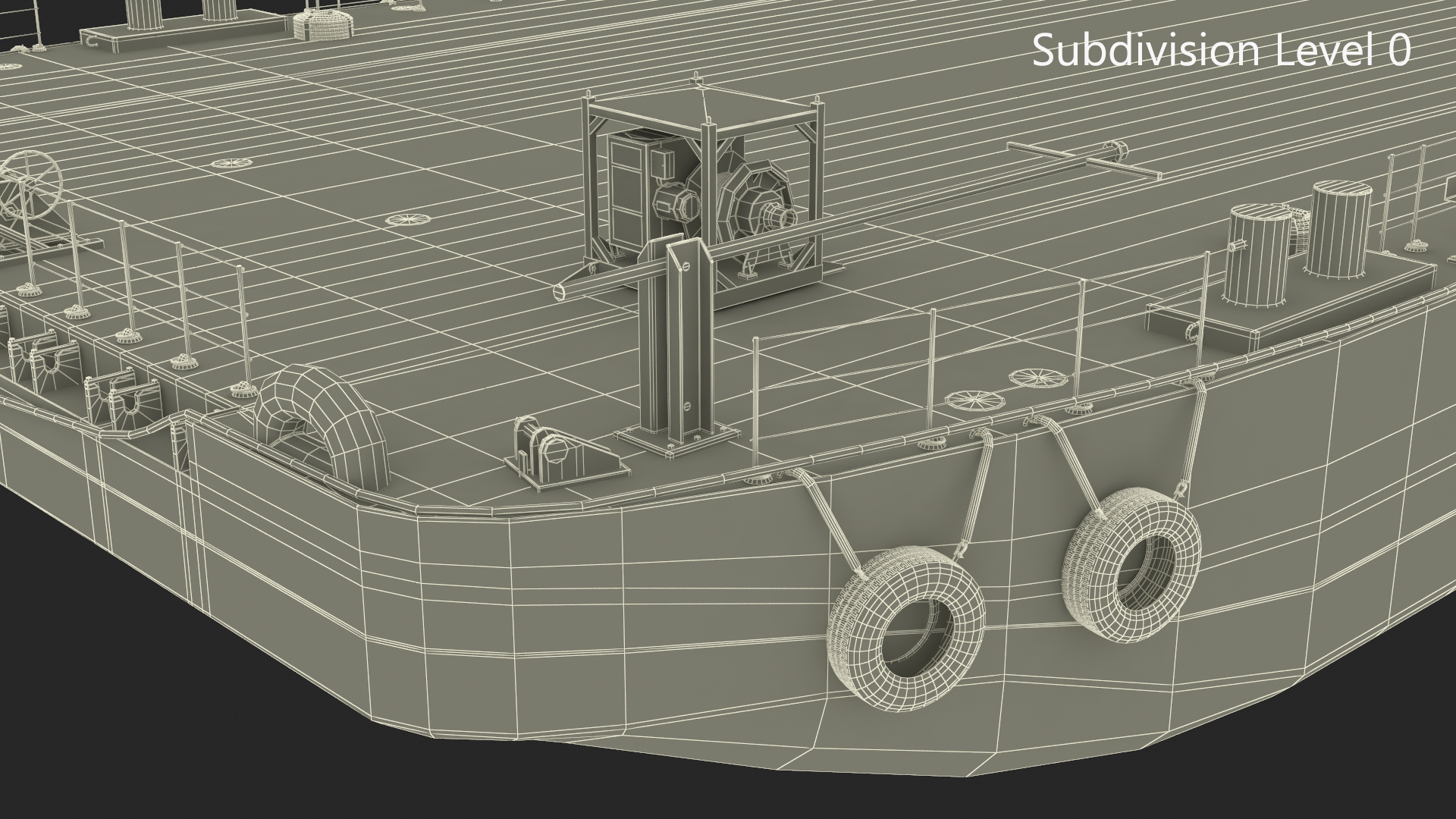DAMEN Stan Pontoon Barge 3D model