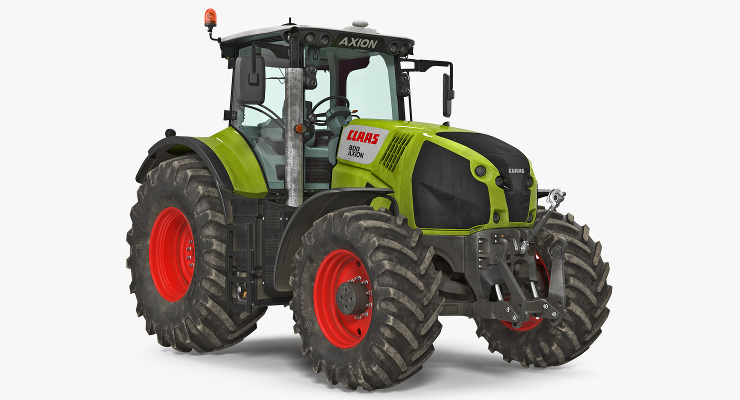 3D model CLAAS AXION Detailed Interior Dirty