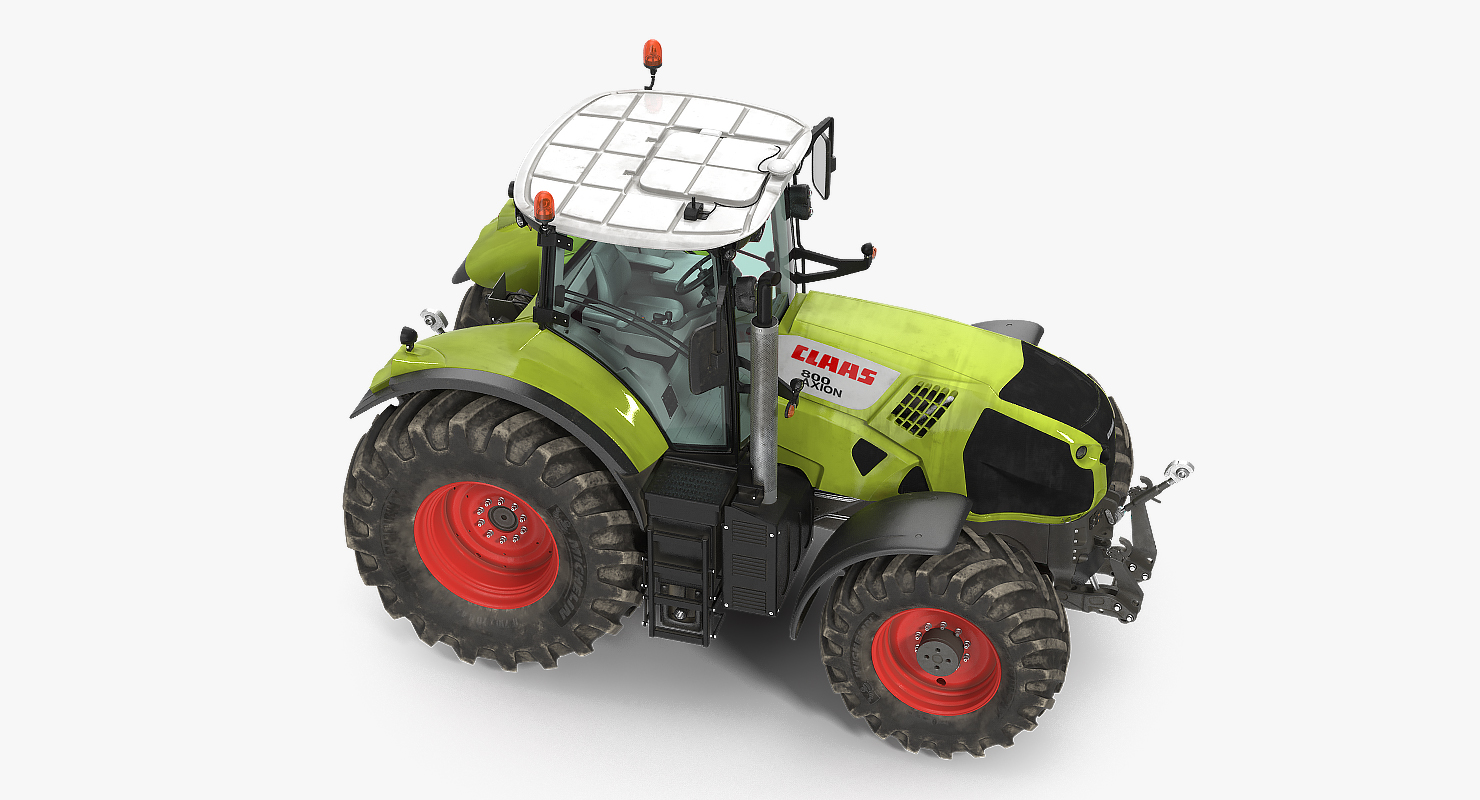 3D model CLAAS AXION Detailed Interior Dirty
