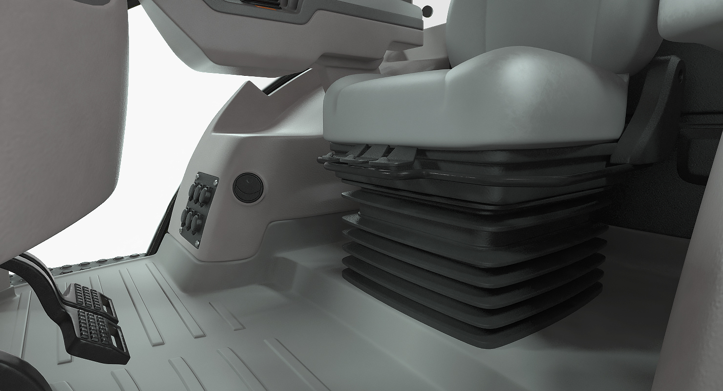 3D model CLAAS AXION Detailed Interior Dirty