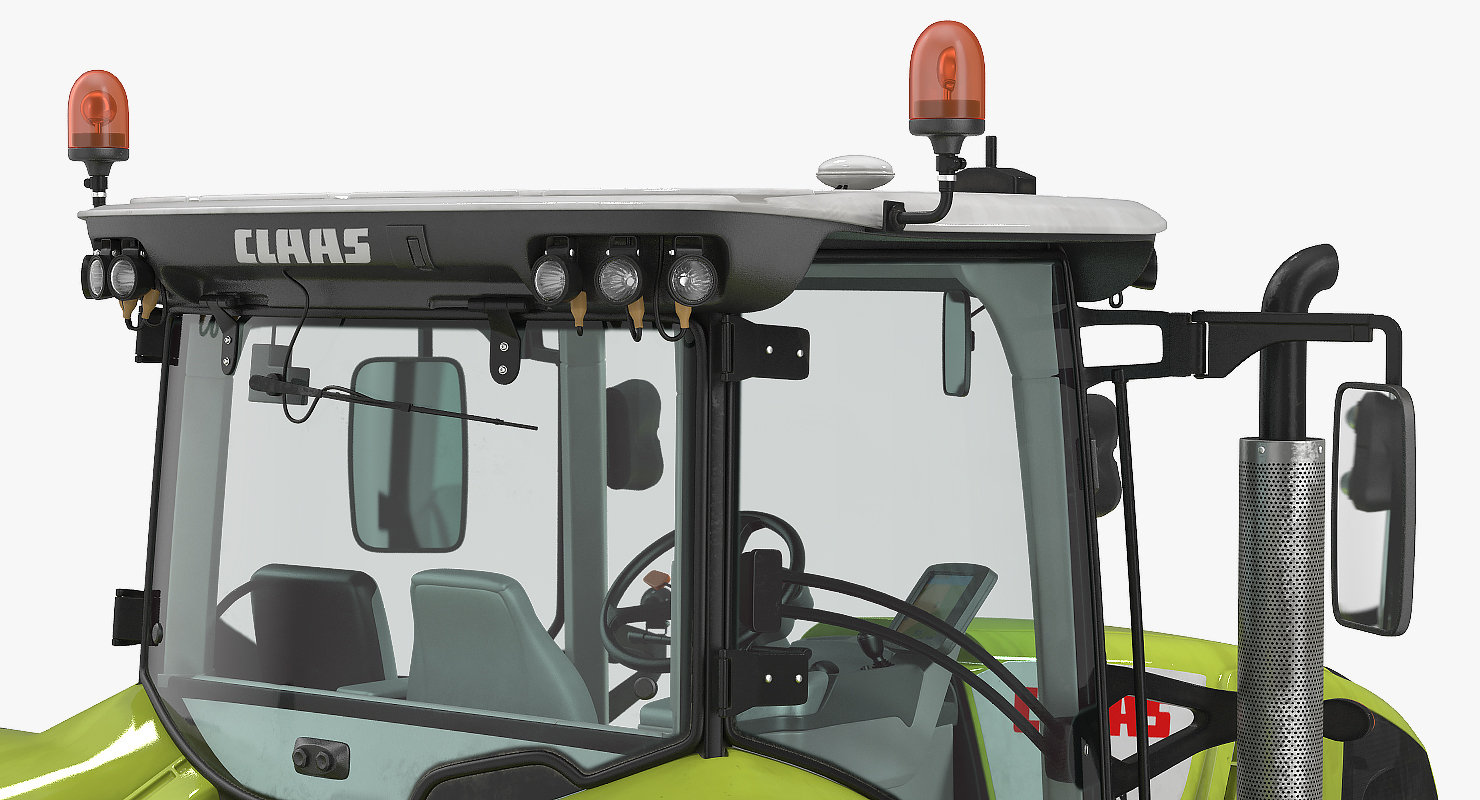 3D model CLAAS AXION Detailed Interior Dirty