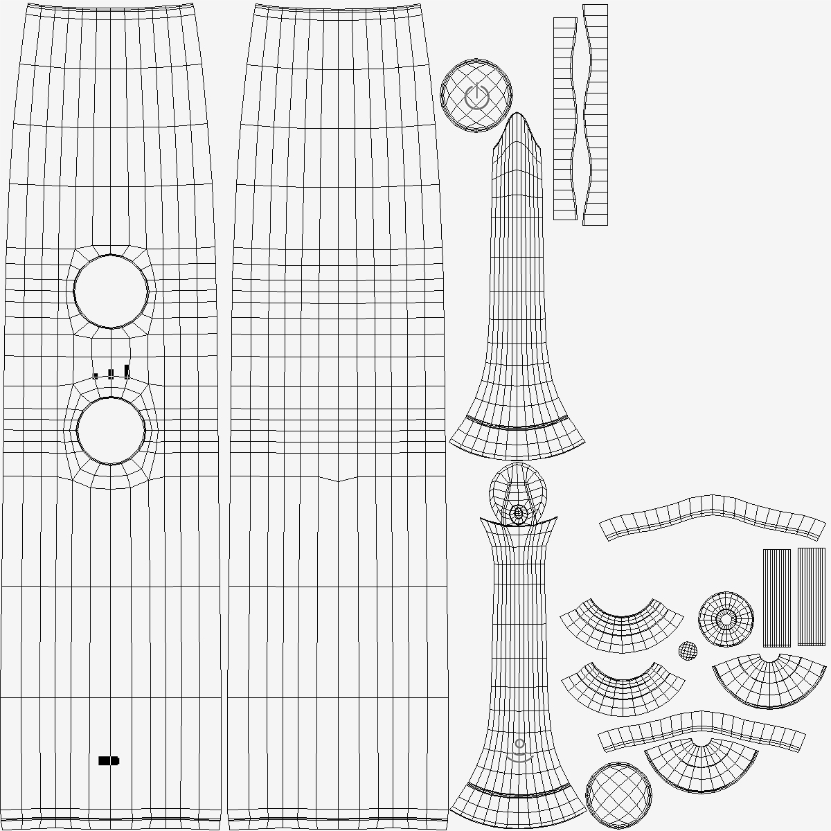 3D model Electric Toothbrush with Toothpaste