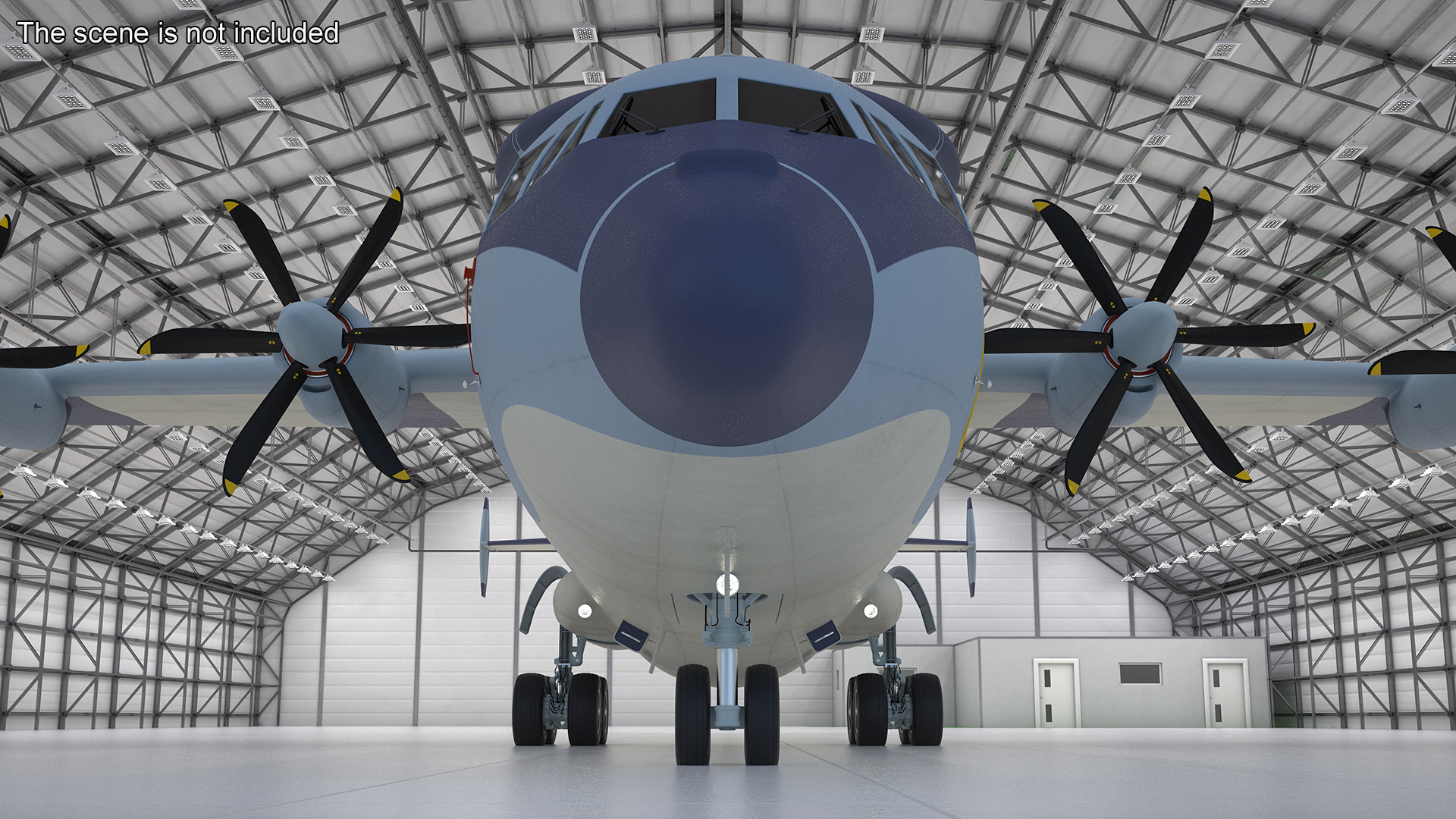Airborne Early Warning and Control Aircraft Rigged for Maya 3D model