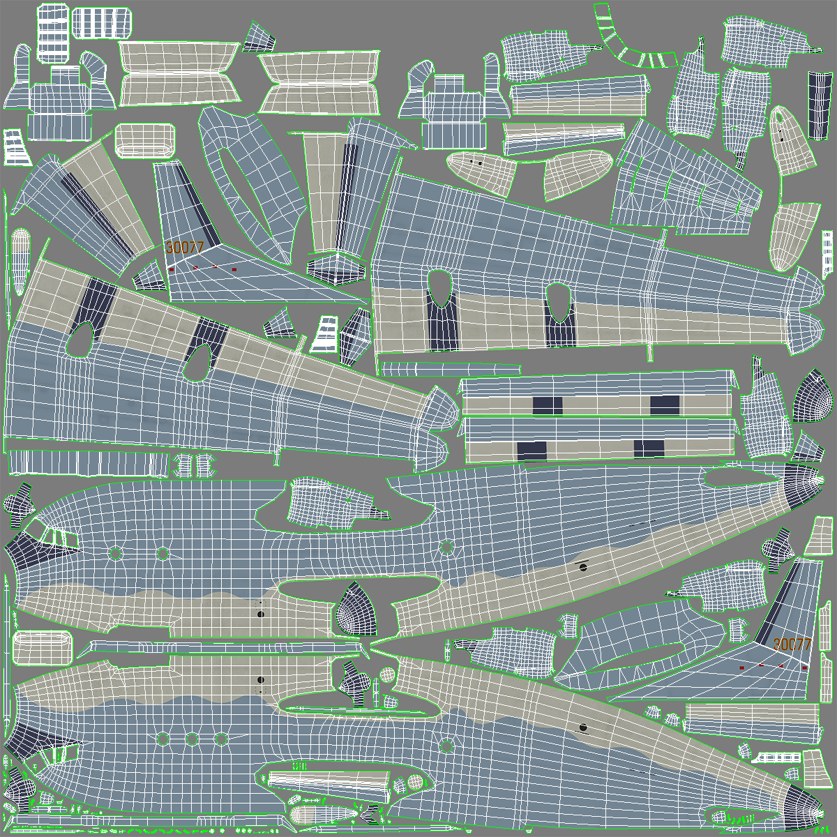 Airborne Early Warning and Control Aircraft Rigged for Maya 3D model