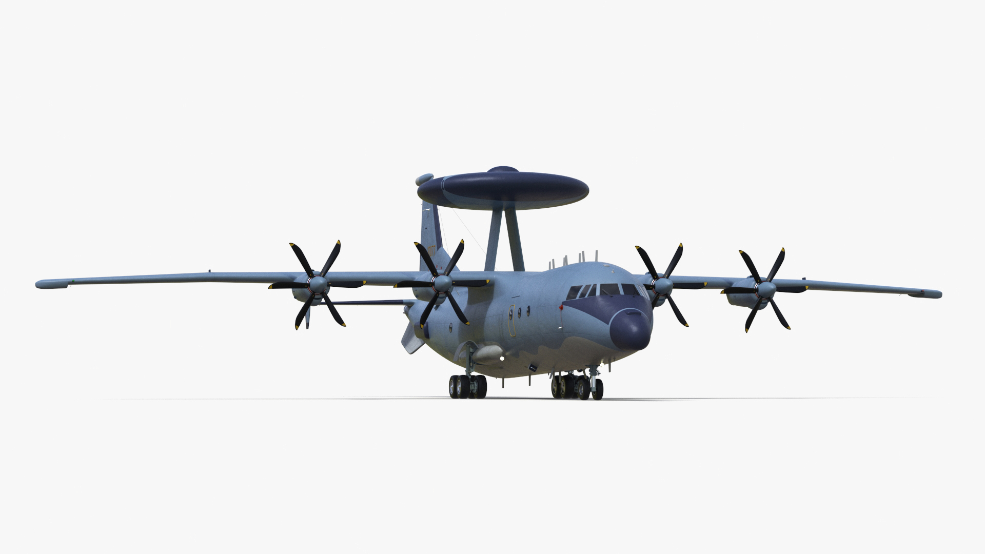 Airborne Early Warning and Control Aircraft Rigged for Maya 3D model