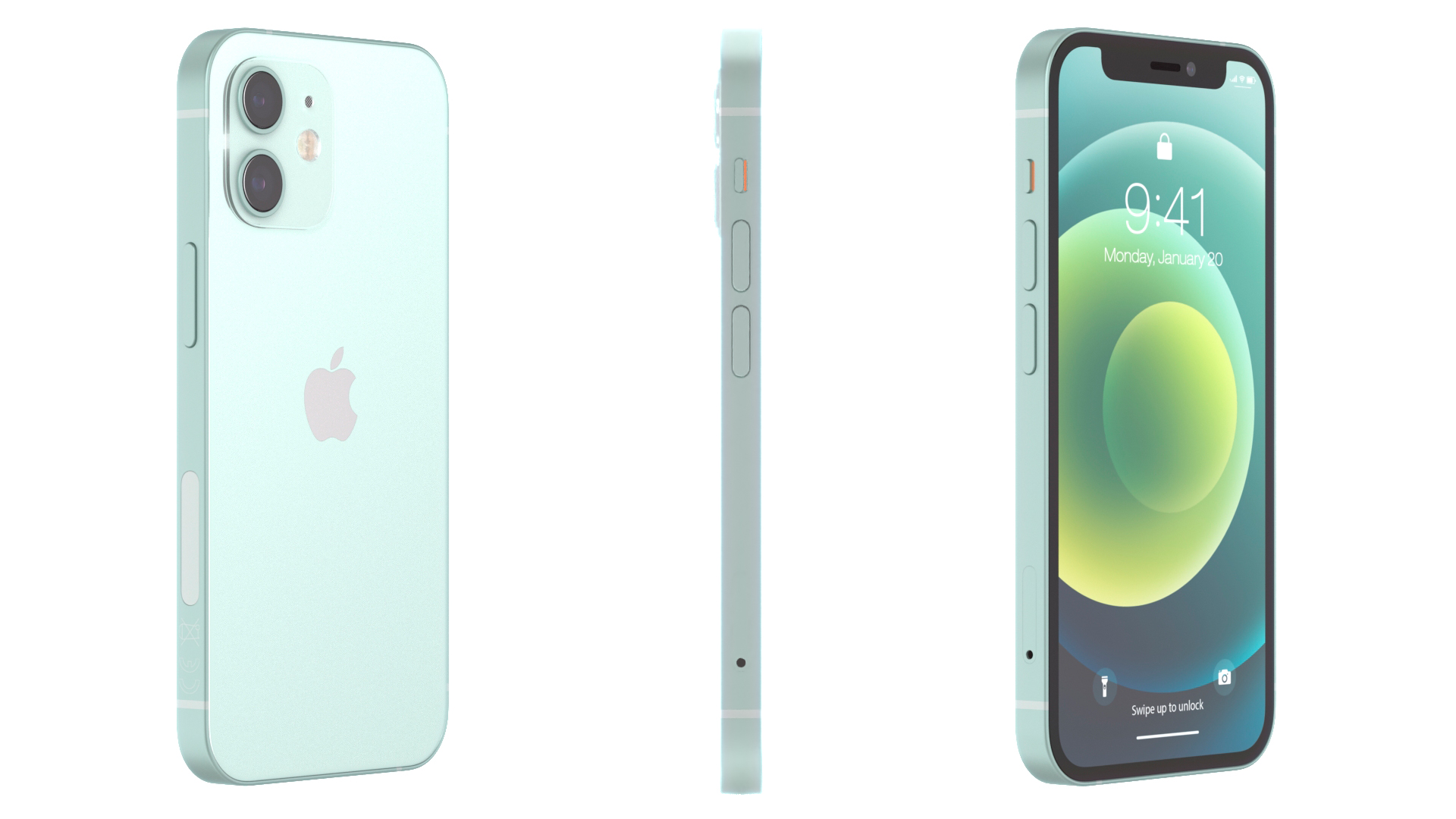 3D Apple iPhone 12 mini Green