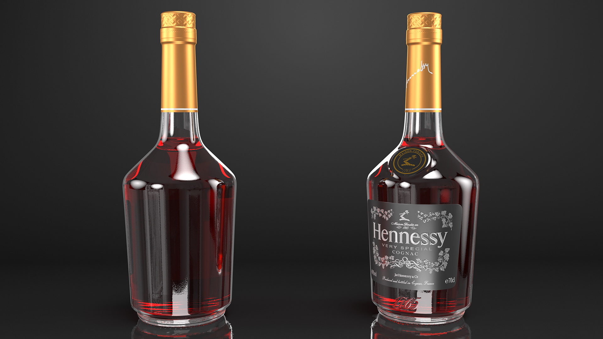 Hennessy VS Luminous Cognac 3D
