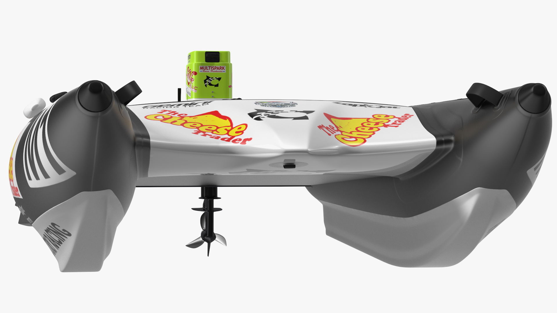3D Racing Boat Gemini Zapcat F1 with Engine Black