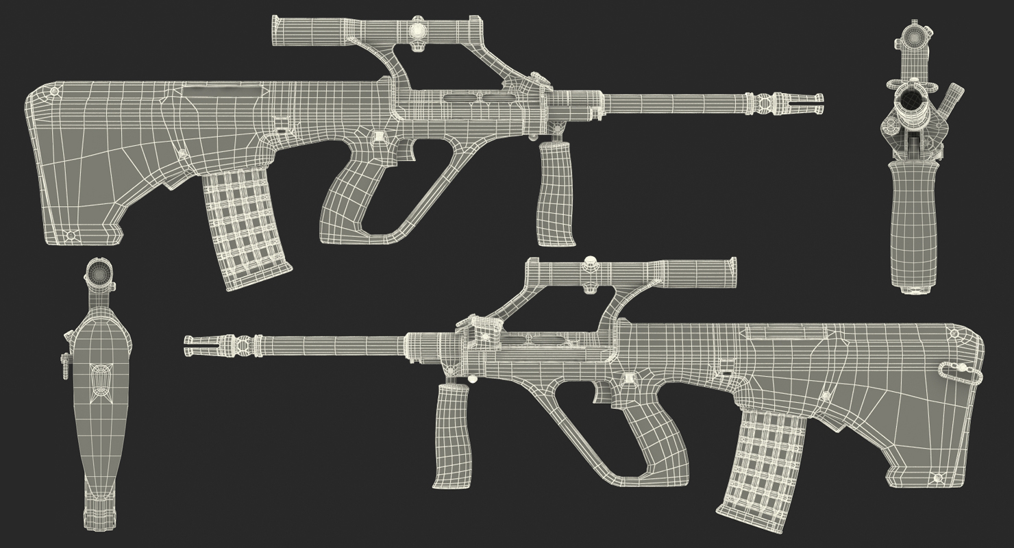 AUG Steyr A1 Austrian Carbine 3D model