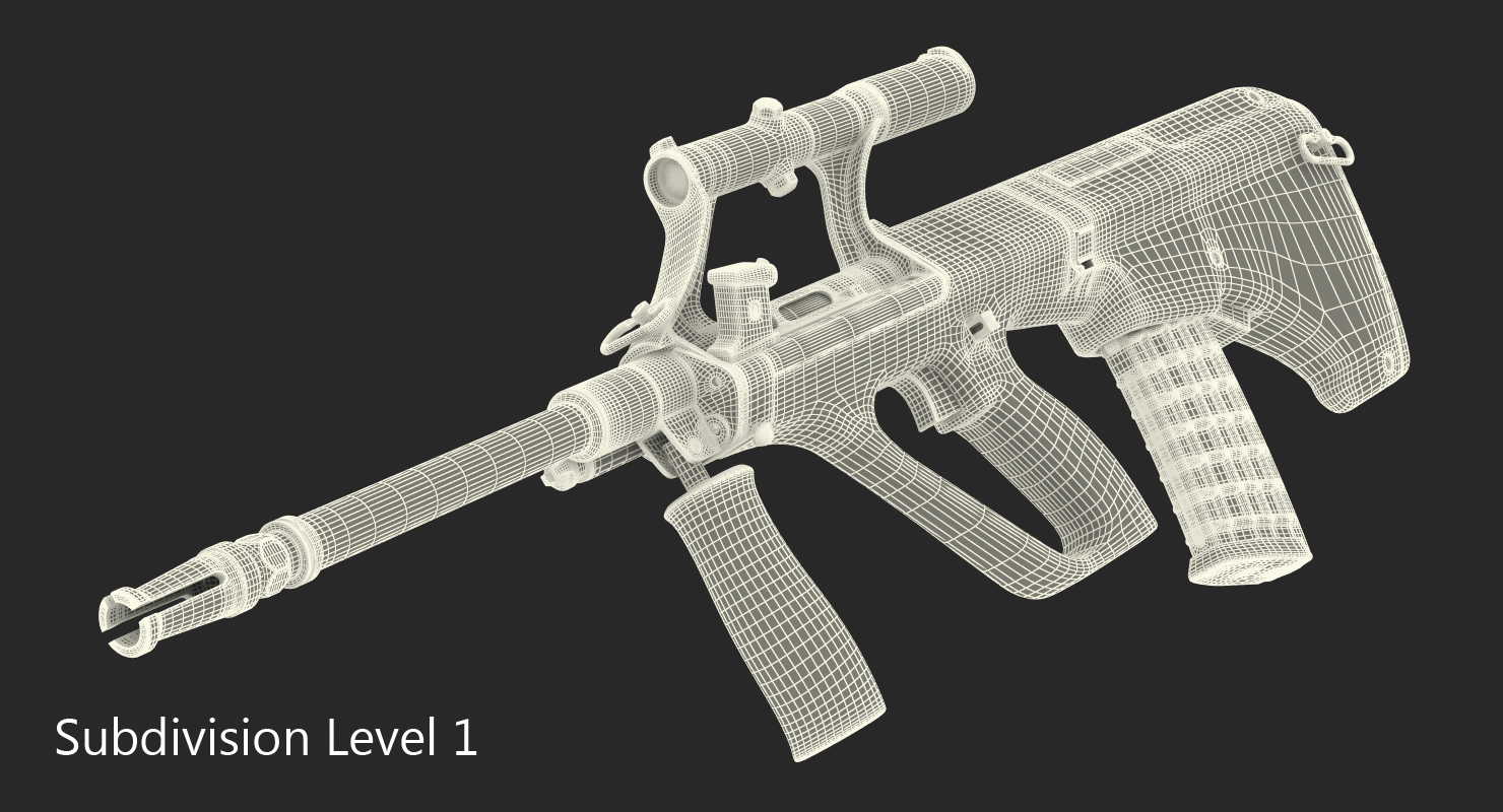 AUG Steyr A1 Austrian Carbine 3D model