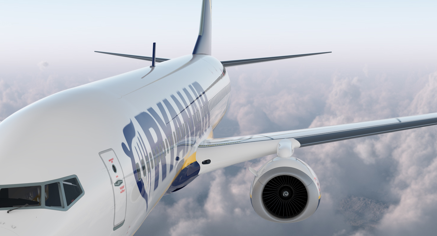 Boeing 737 900 Ryanair 3D