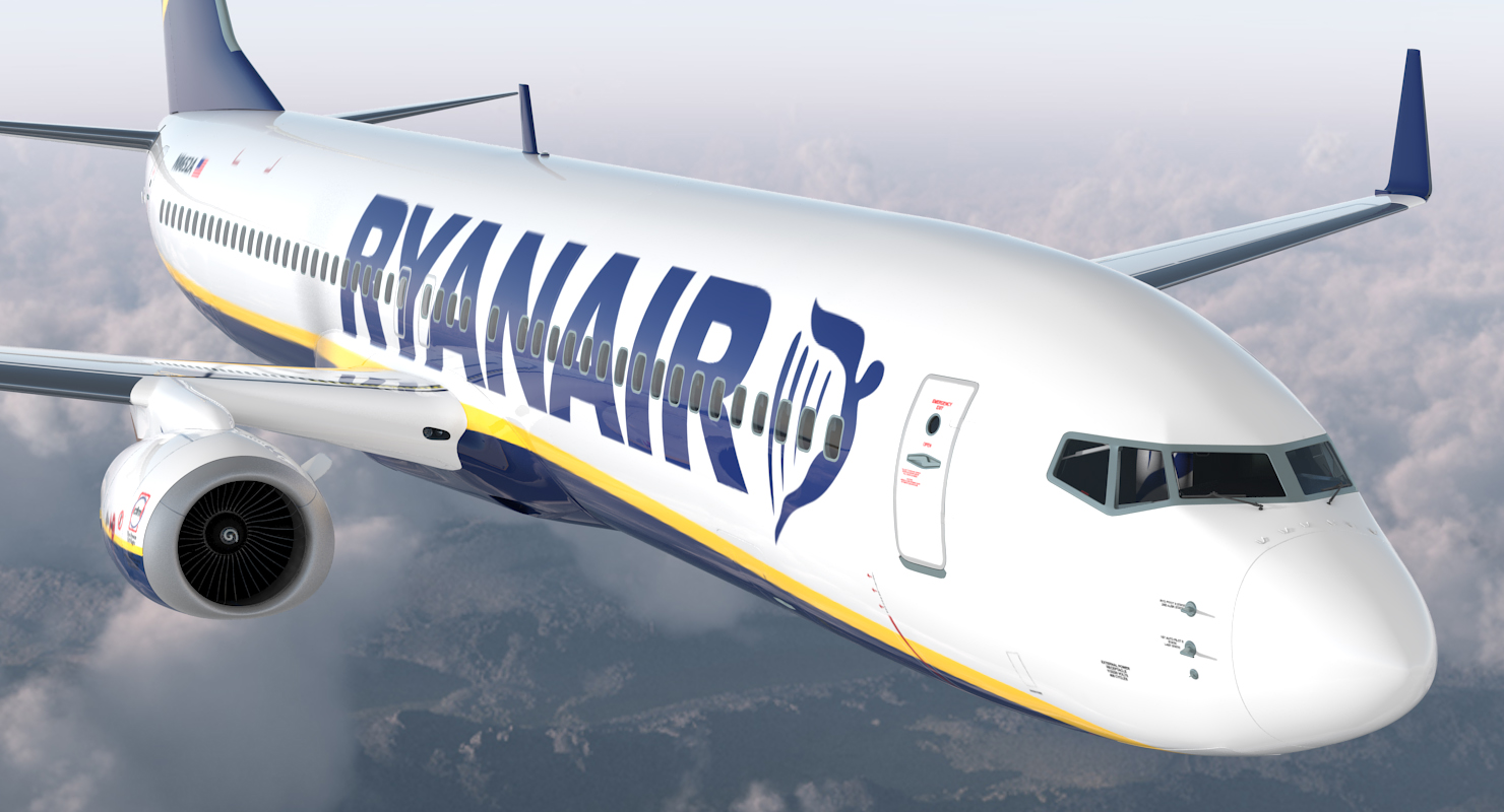 Boeing 737 900 Ryanair 3D