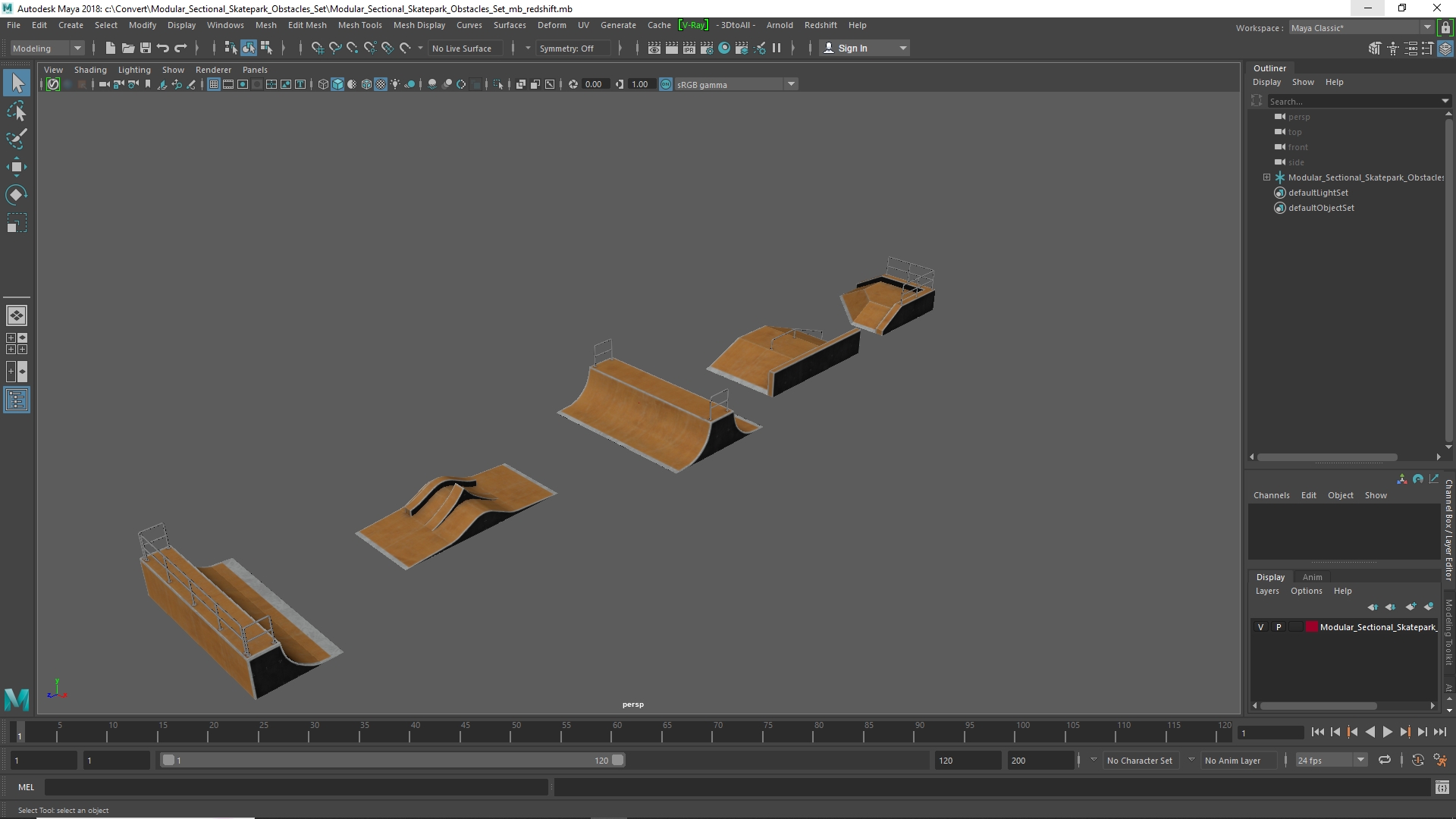 Modular Sectional Skatepark Obstacles Set - view 11