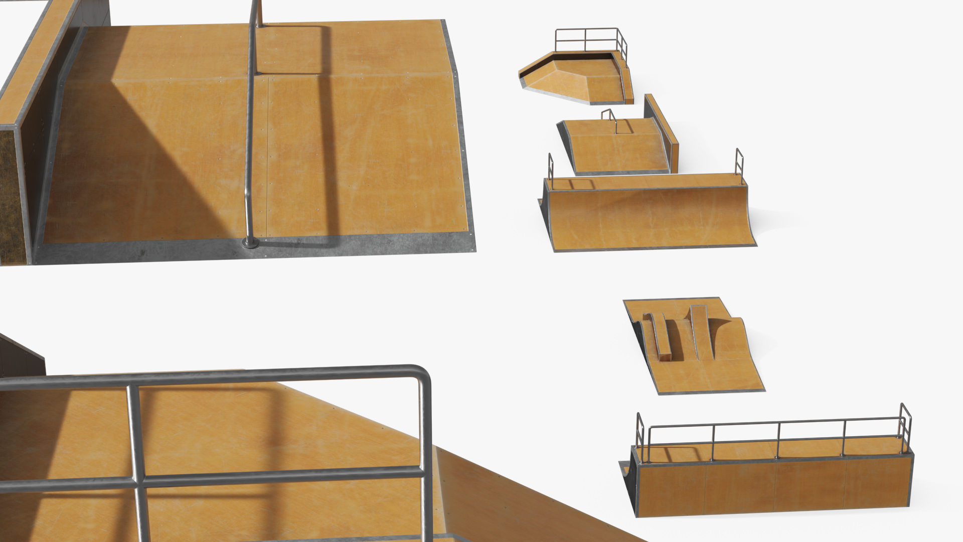 Modular Sectional Skatepark Obstacles Set - view 4