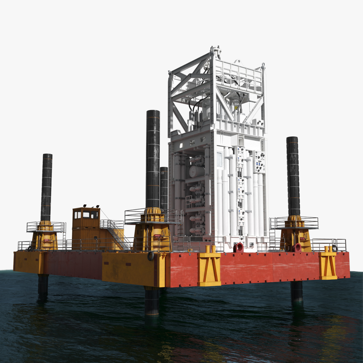 Offshore Jackup Platform with Subsea BOP