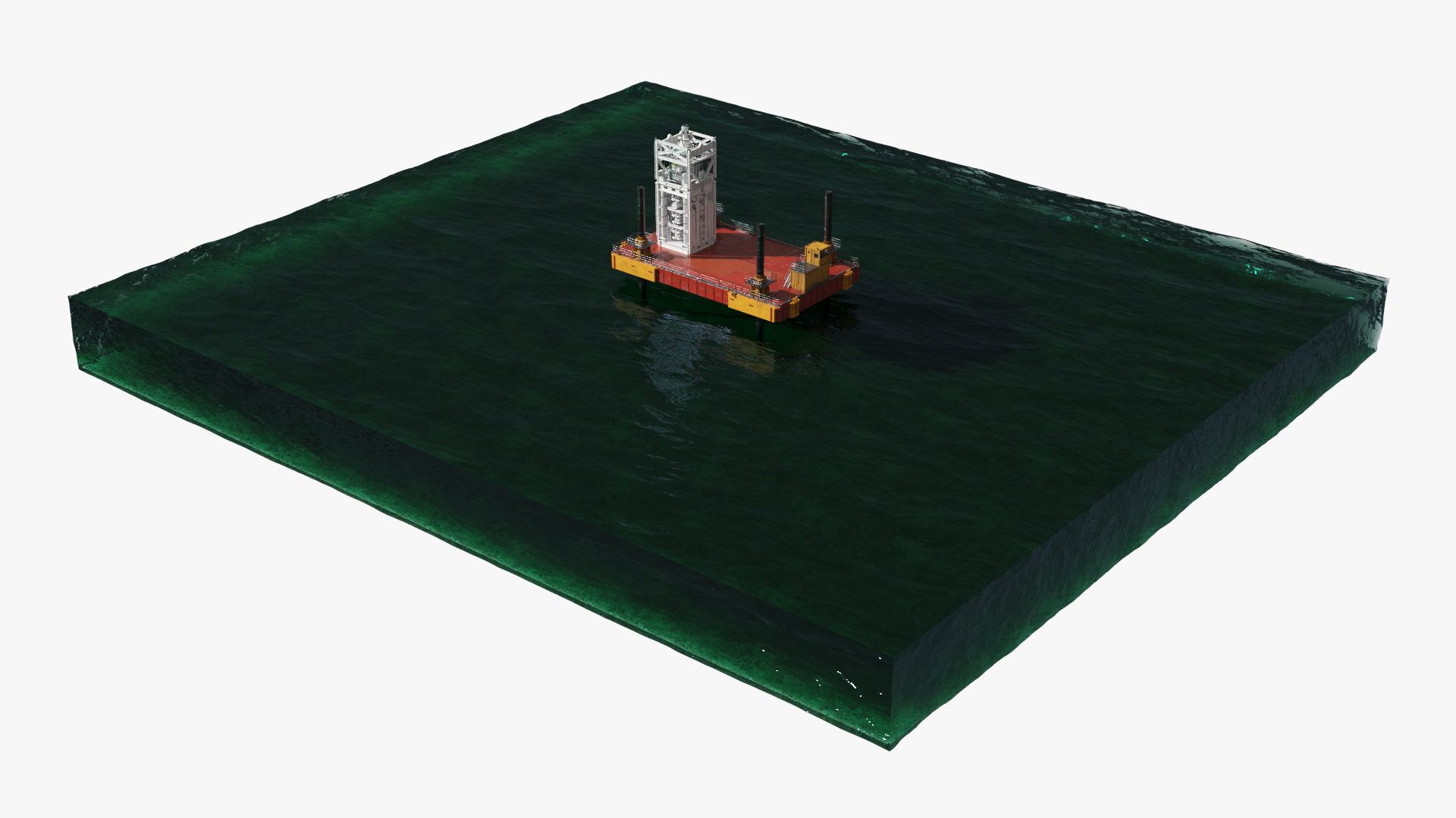 Offshore Jackup Platform with Subsea BOP, view 6