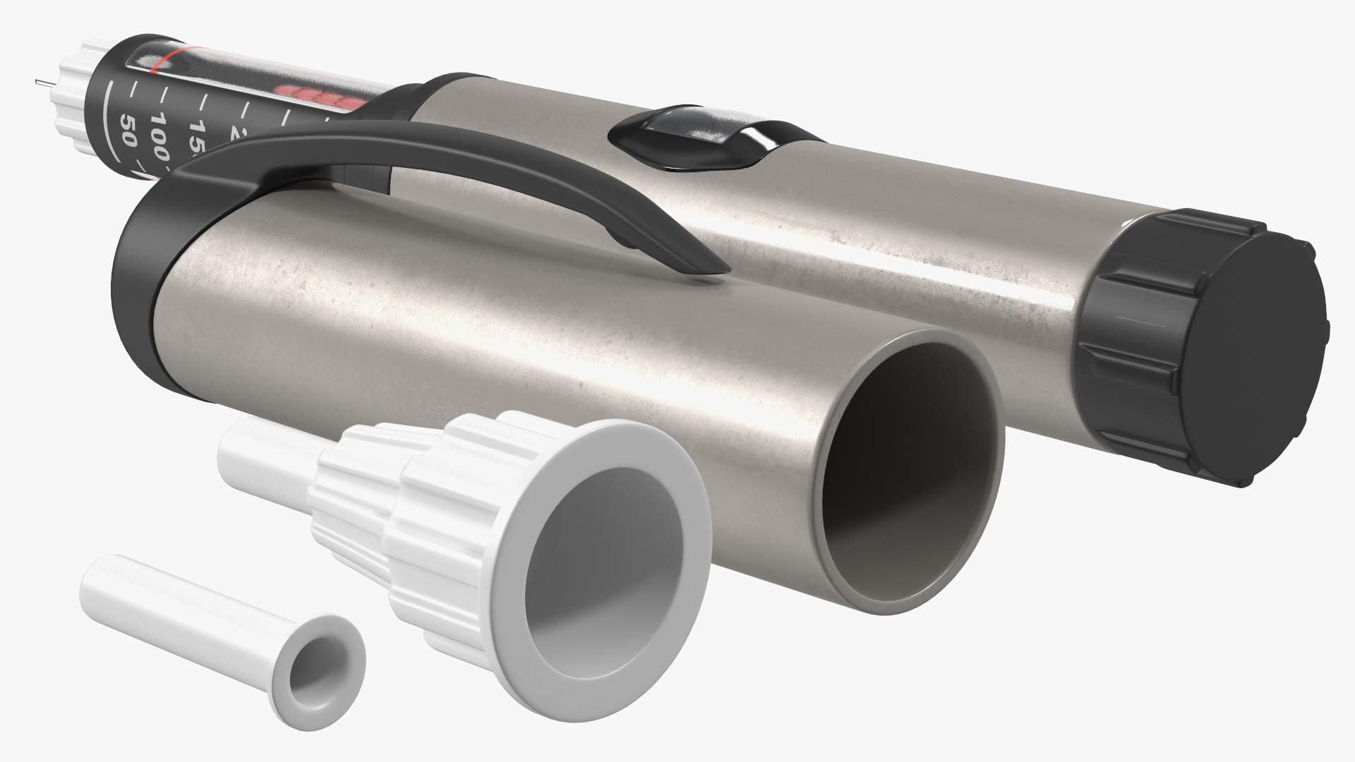 Smart Injector Pen 300ml Gray 3D model
