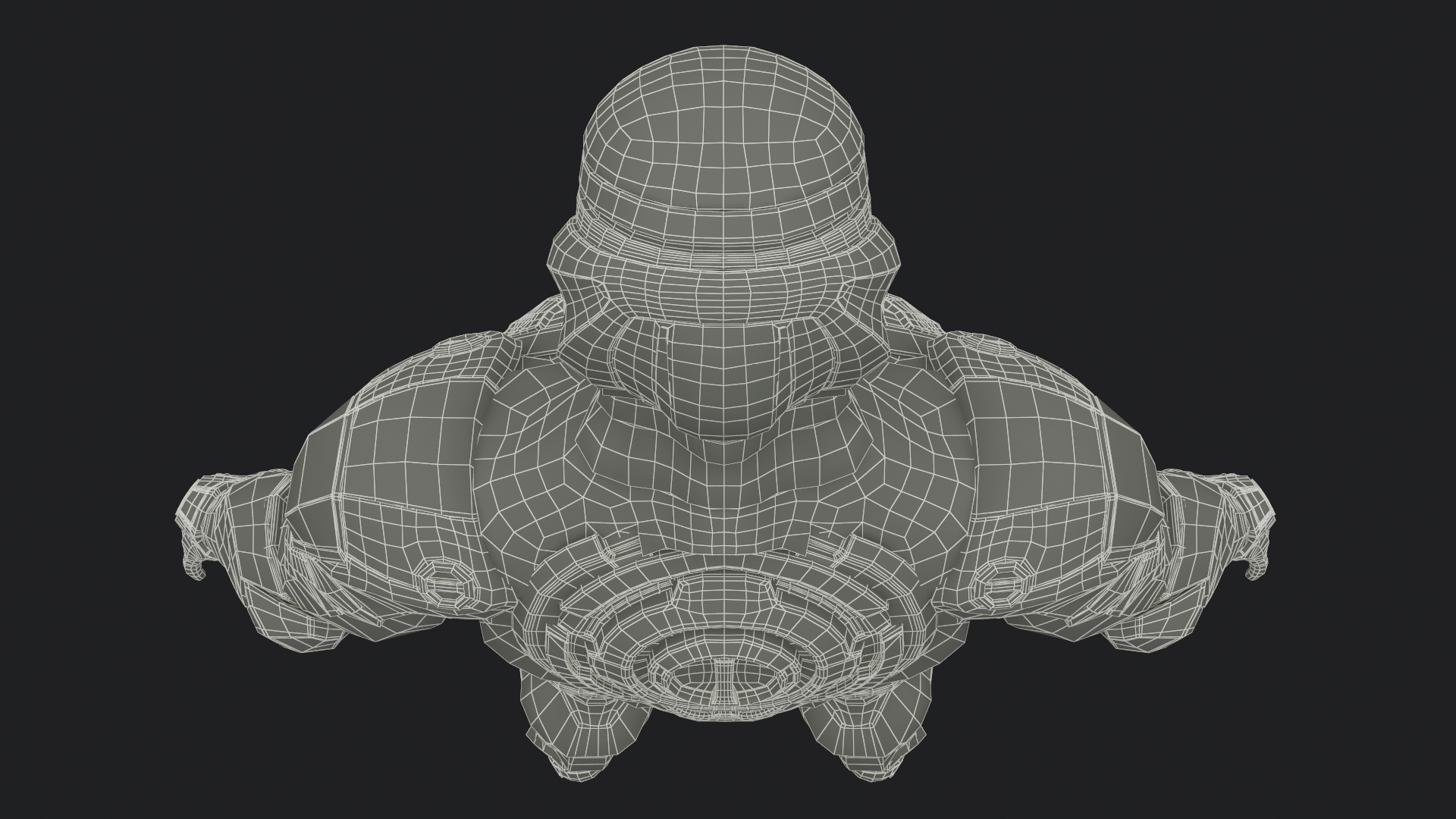 3D Concept Futuristic Soldier in Black Armor