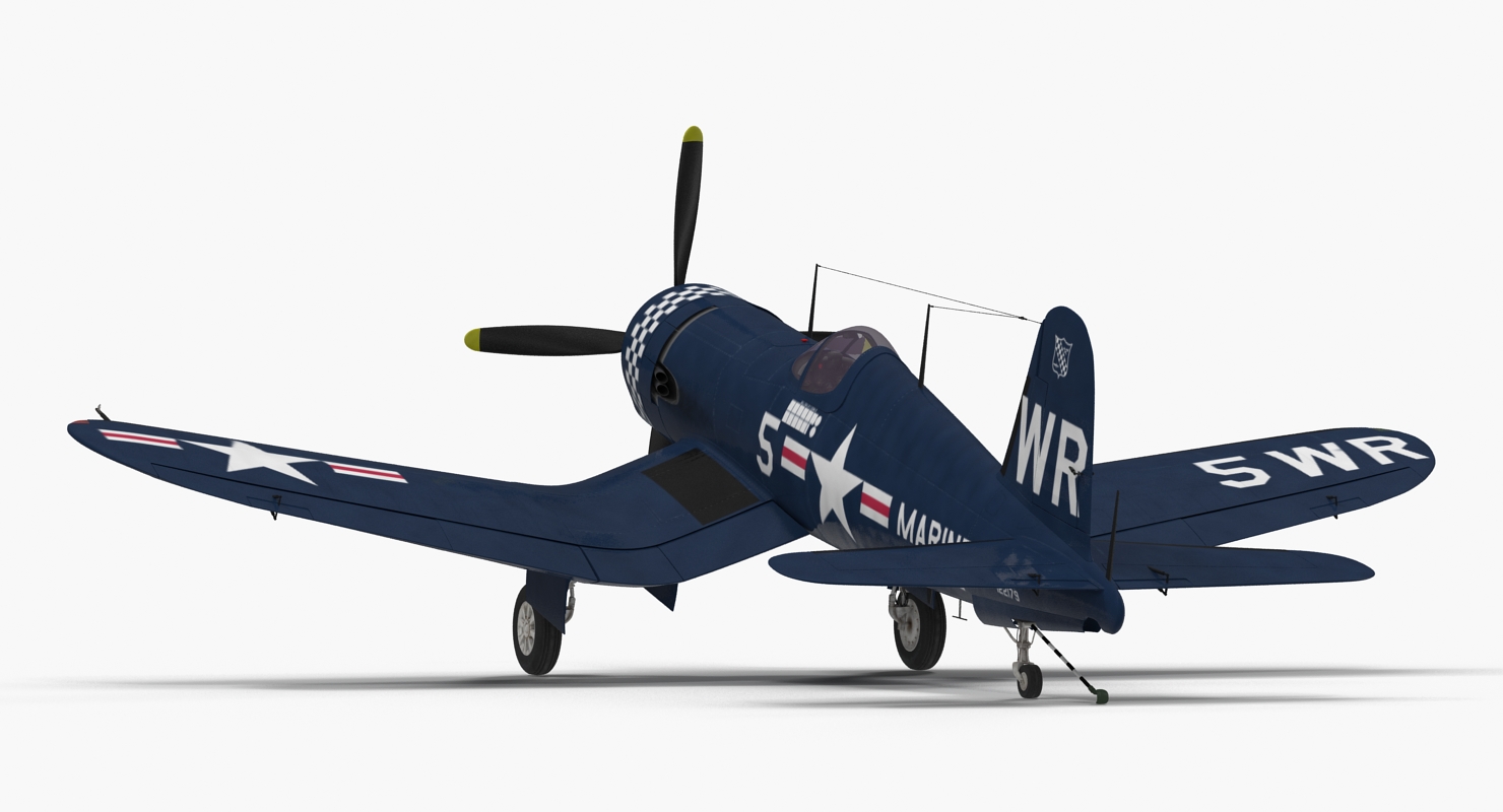 3D model Fighter F4U Corsair US Marine Corps