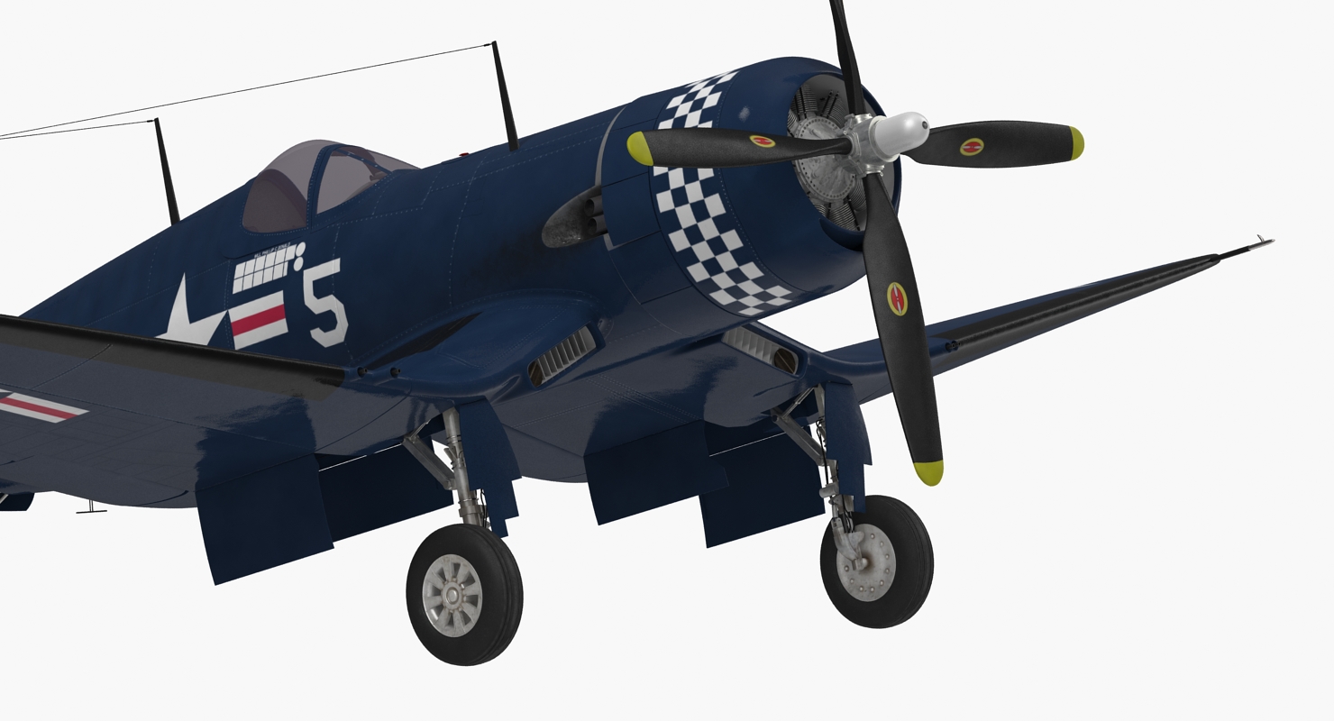 3D model Fighter F4U Corsair US Marine Corps