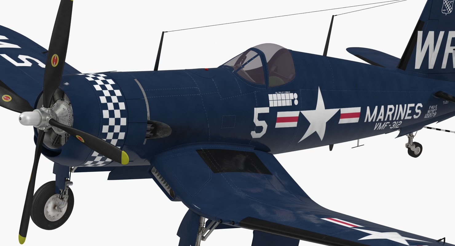 3D model Fighter F4U Corsair US Marine Corps